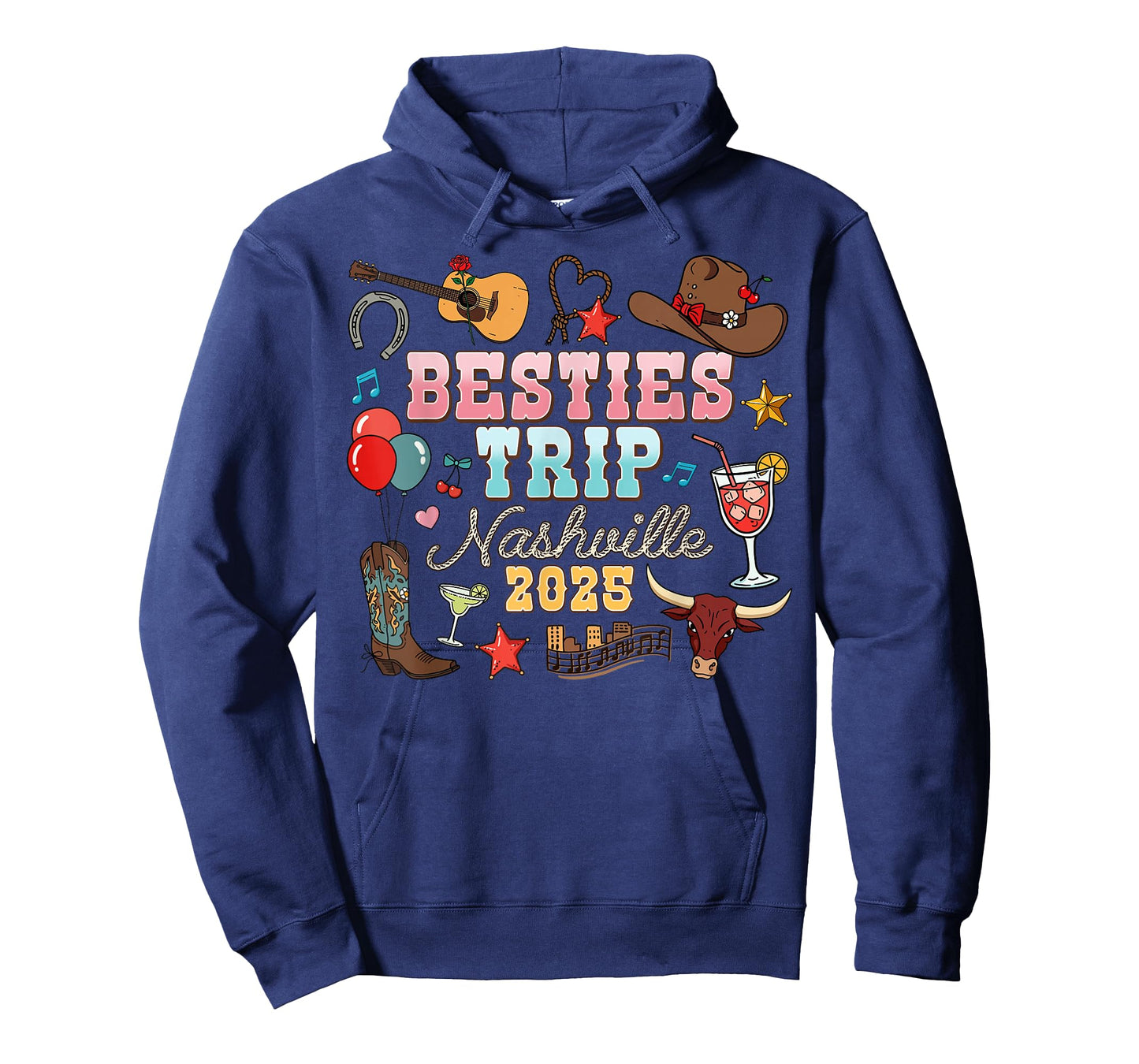 Besties Trip Nashville 2025 Western Cowgirl Country Music T-Shirt