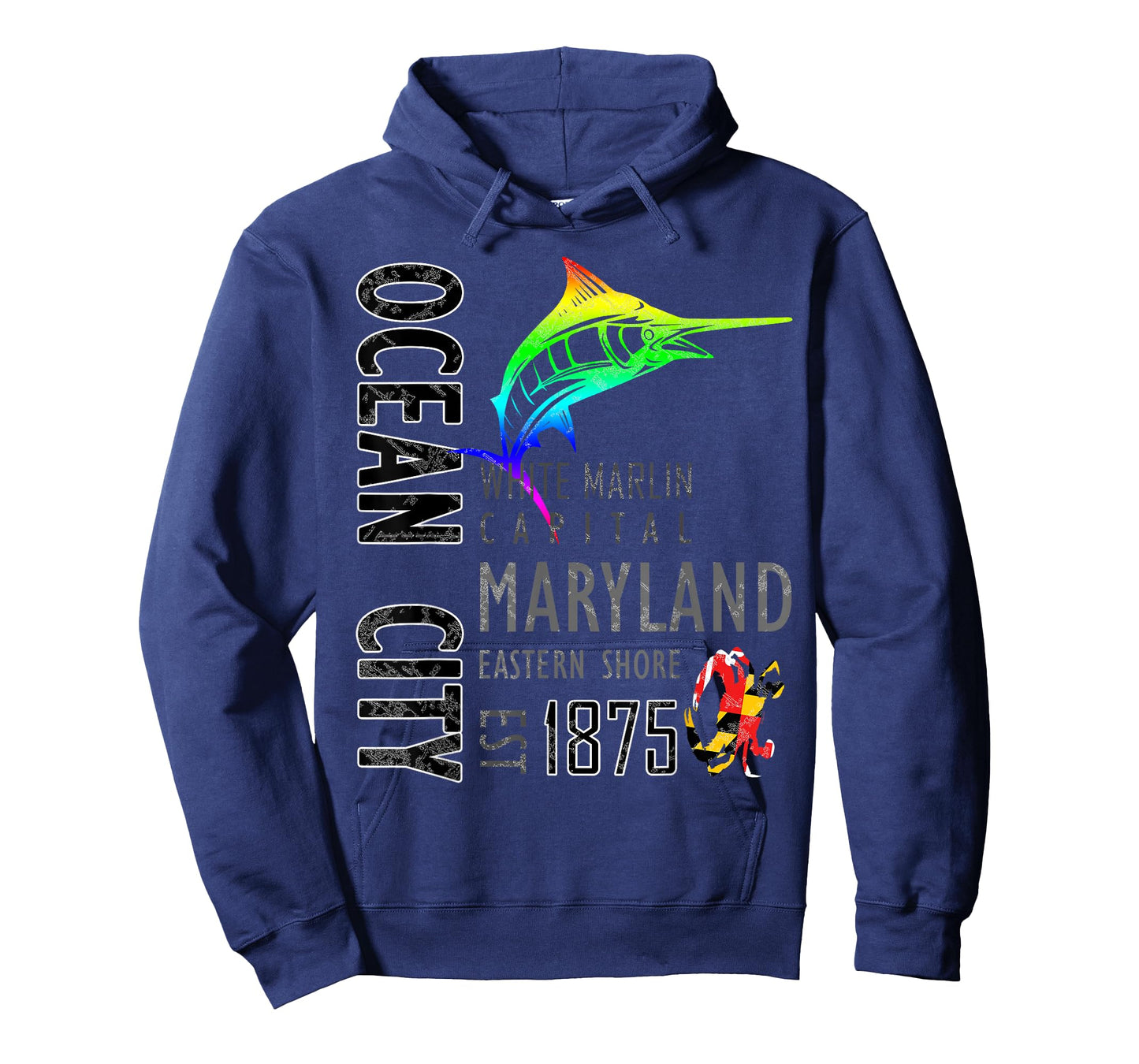 Ocean City Maryland White Marlin Capital Eastern Shore T-Shirt