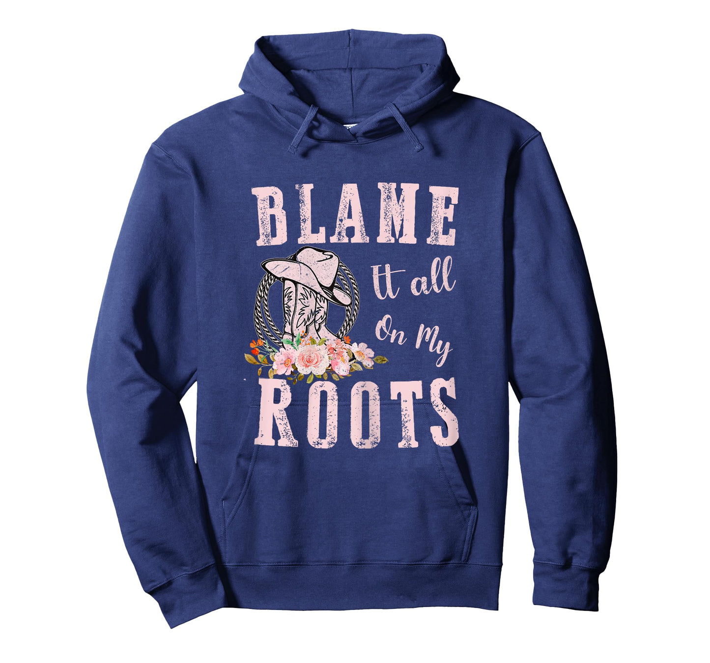 Pink Blame It All On My Roots - Country Music Lover Southern T-Shirt