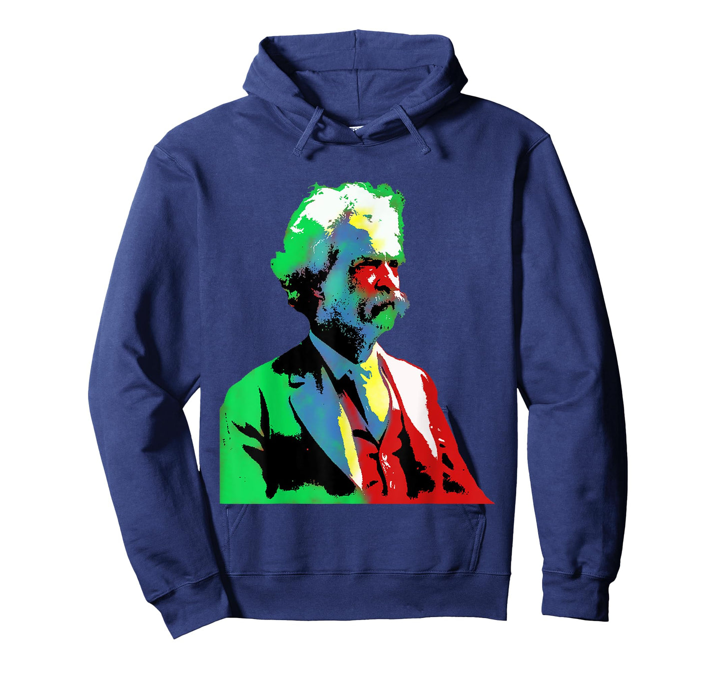 Mark Twain Colorful Old Gentleman Fun Art T-Shirt