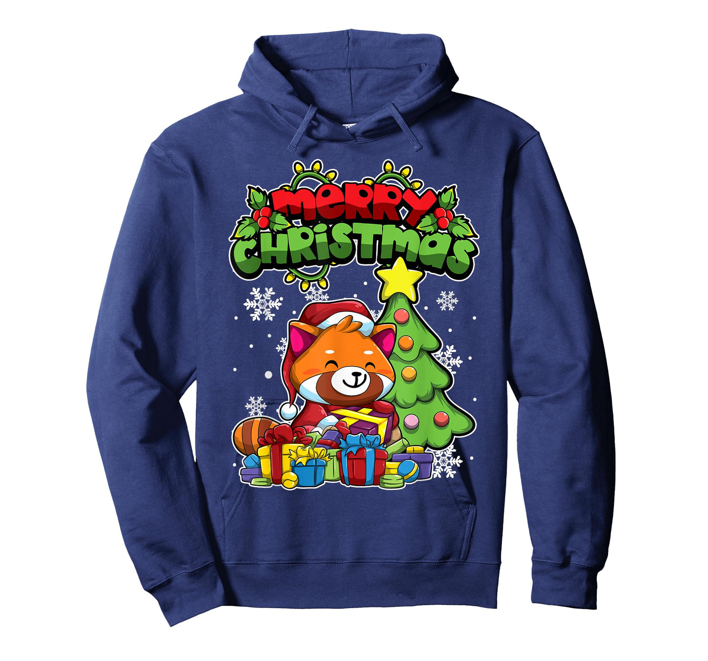 Merry Christmas Animals - Xmas Red Panda T-Shirt
