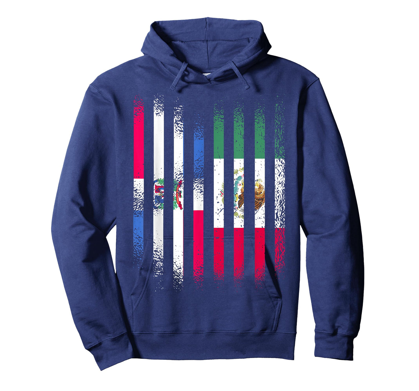 Dominican Republic Flag Mexico Grown Country Flags Stripes T-Shirt