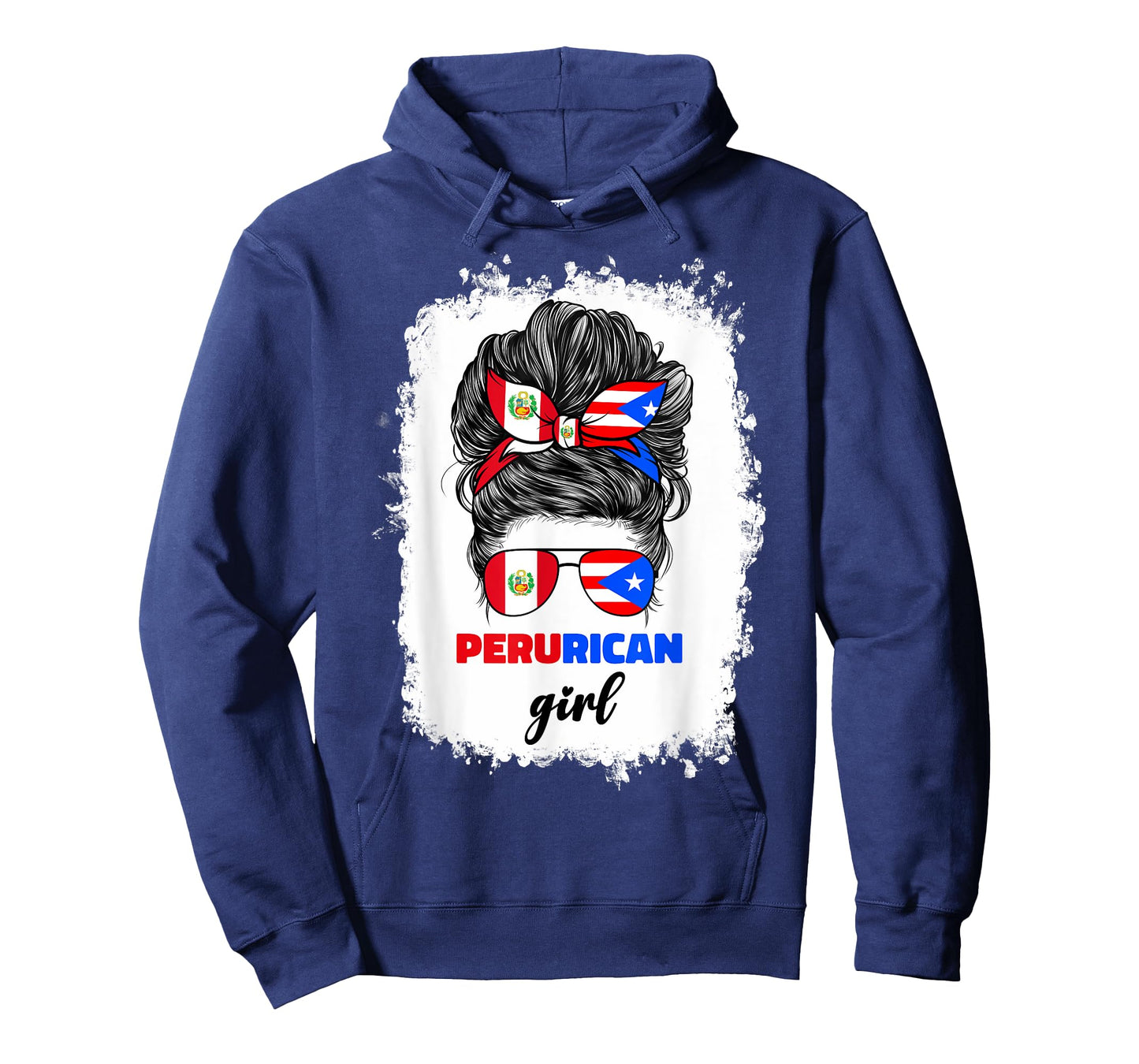 Half Peruvian And Puerto Rican Rico Peru Flag Girl Women Mix T-Shirt