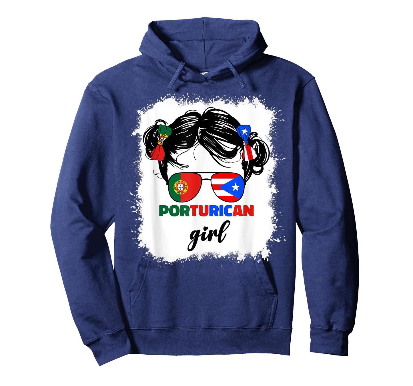 Half Portuguese And Puerto Rican Rico Portugal Kids Girls T-Shirt