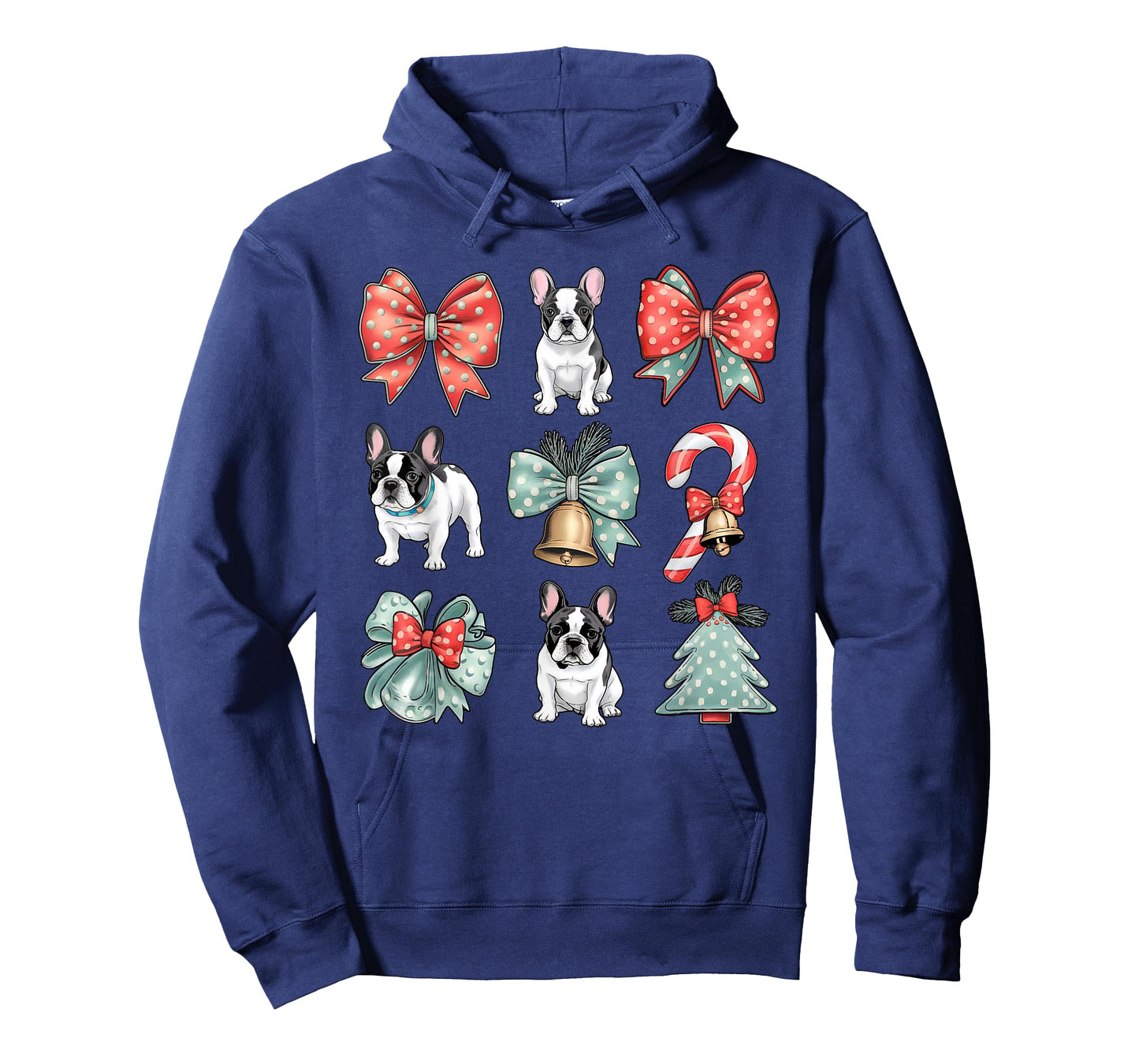 Coquette Red Xmas Santa Claus french bull dog Lover Xmas T-Shirt