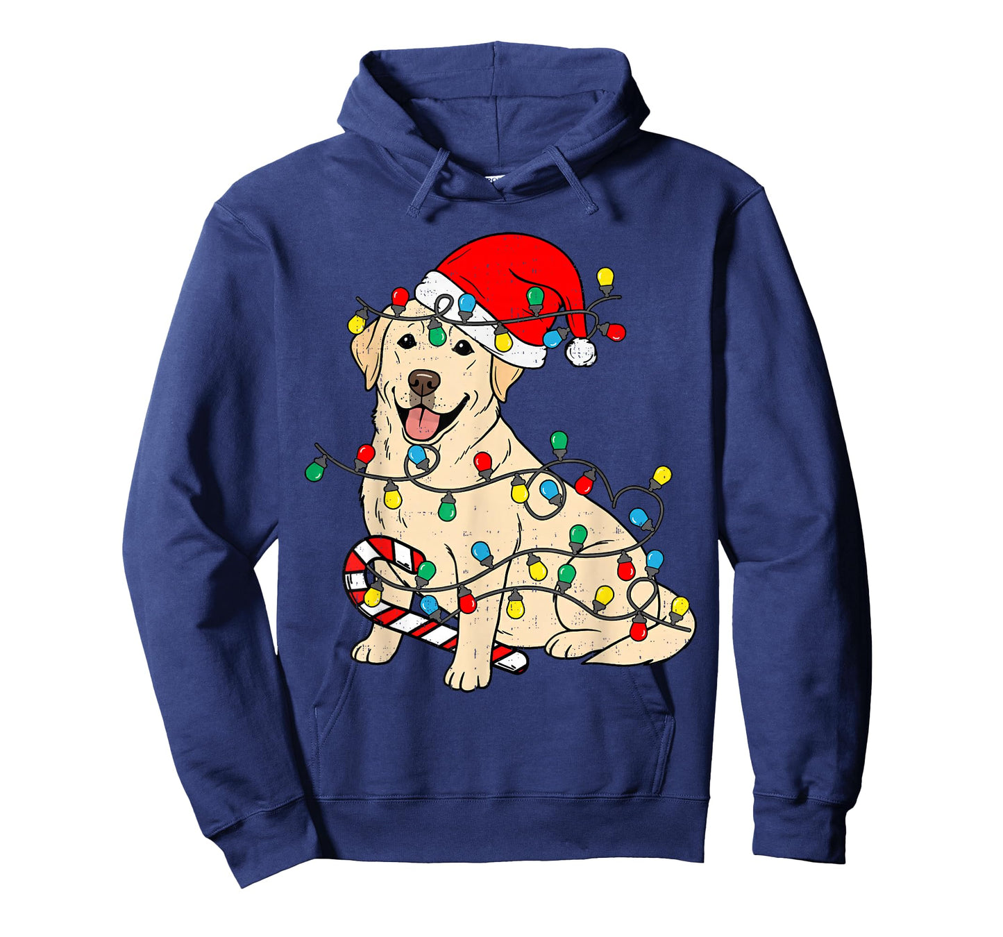 Labrador Retriever Dog Christmas Lights Xmas Pet Dog Lover T-Shirt