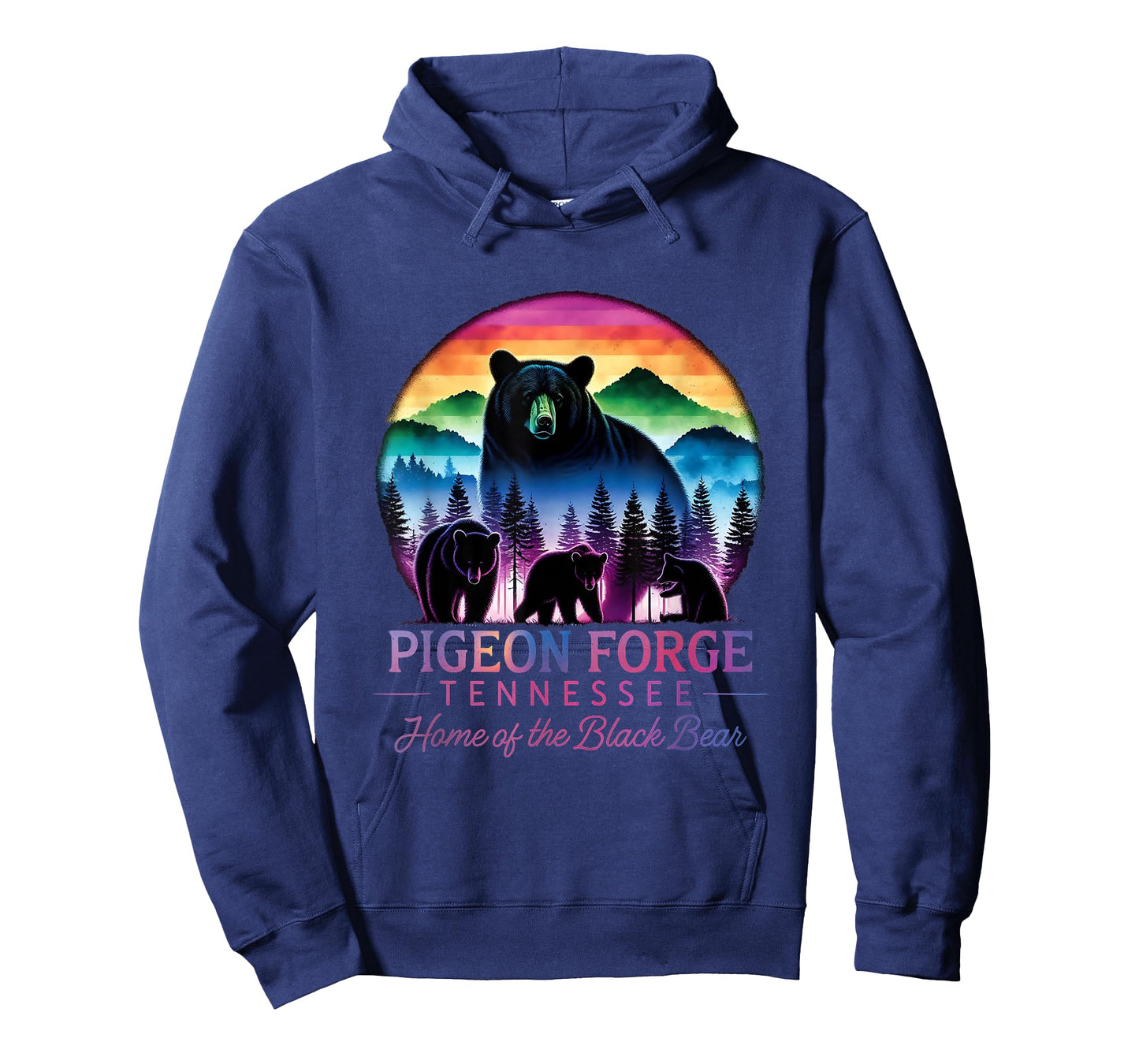 Vacation Crew Pigeon Forge Tennessee Home Black Bear Family T-Shirt