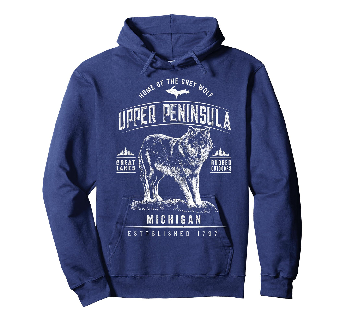 Grey Wolf Michigan Tee - Upper Peninsula T-Shirt