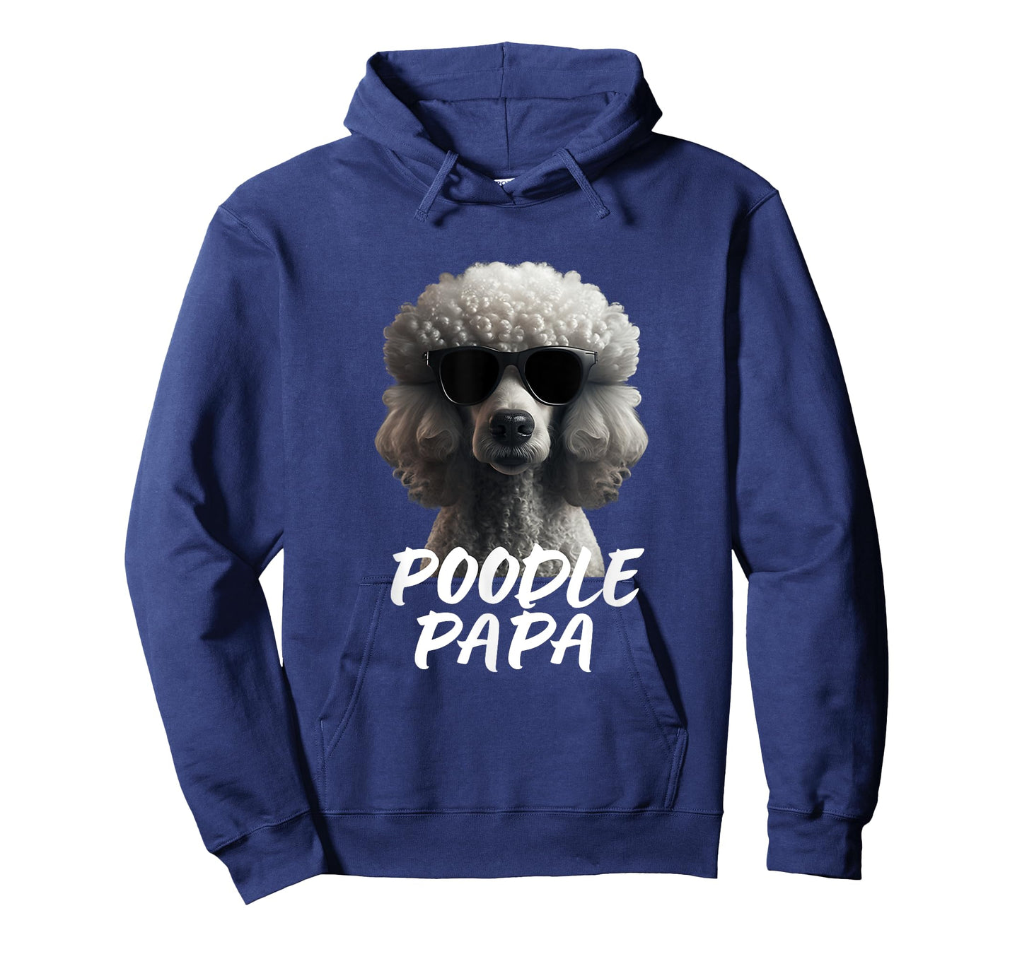 Cool Poodle with Sunglasses Portrait Dad Dad Poodle Papa T-Shirt