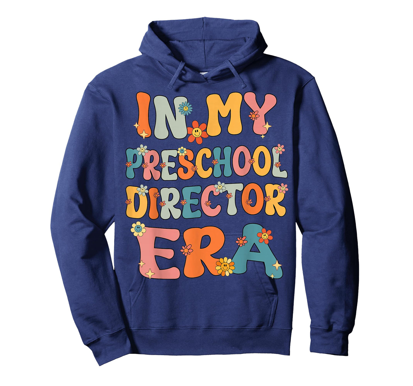 In My Preschool Director Era Retro Groovy Preschool Director T-Shirt