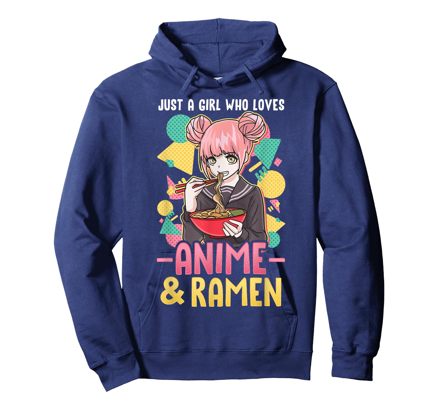 Just A Girl Who Loves Anime and Ramen Shirt Women Girls Gift T-Shirt