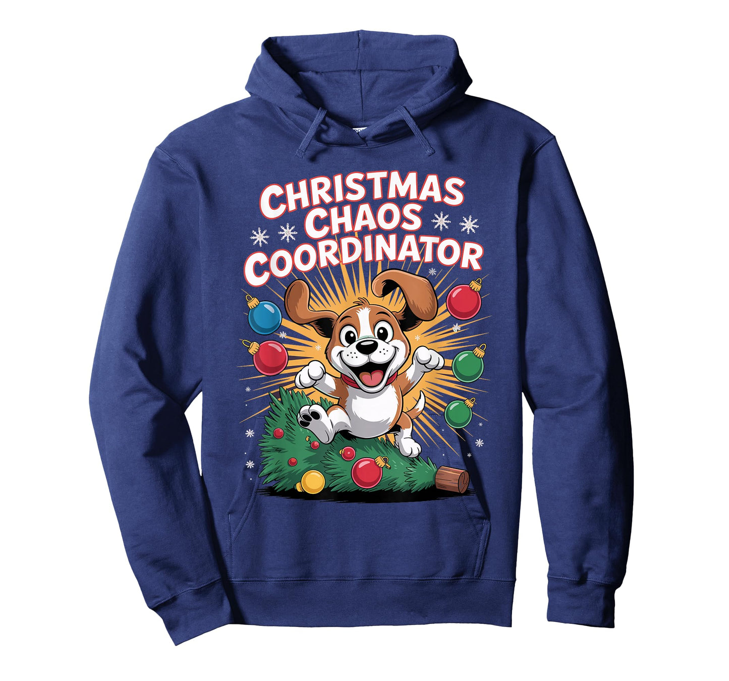 Christmas Chaos Coordinator Xmas Puppy Dog Funny Beagle T-Shirt