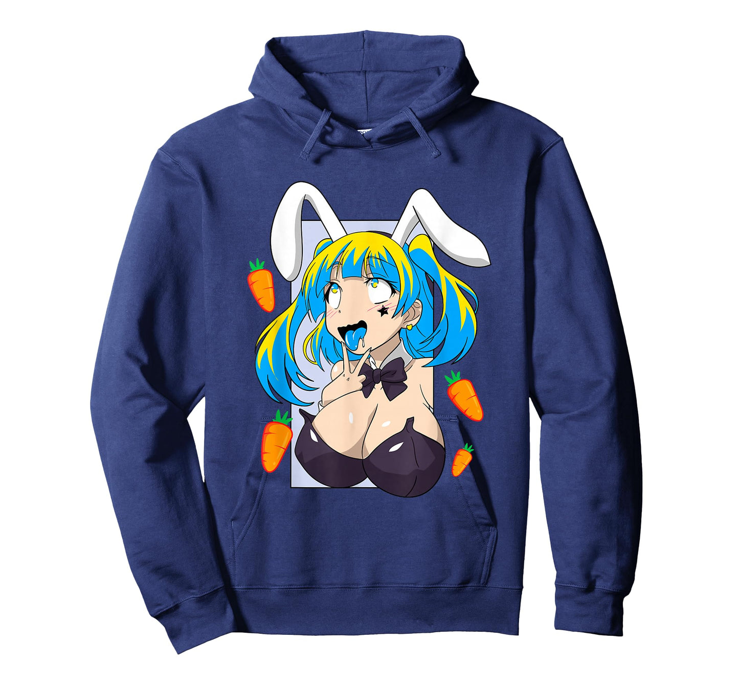Ahegao Shirt Anime face Rabbit Cosplay Lewd tees T-Shirt