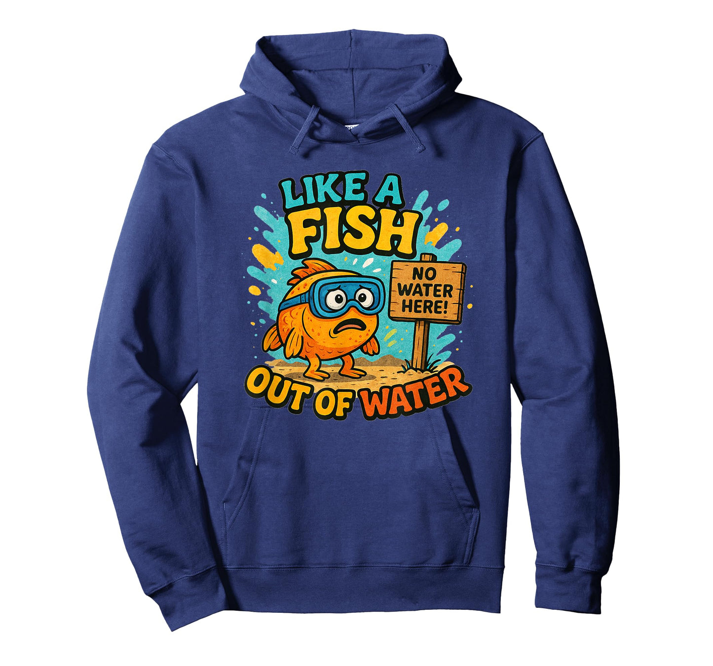 Cool Out of Water Fish Costume for Idiom Speech Lovers T-Shirt