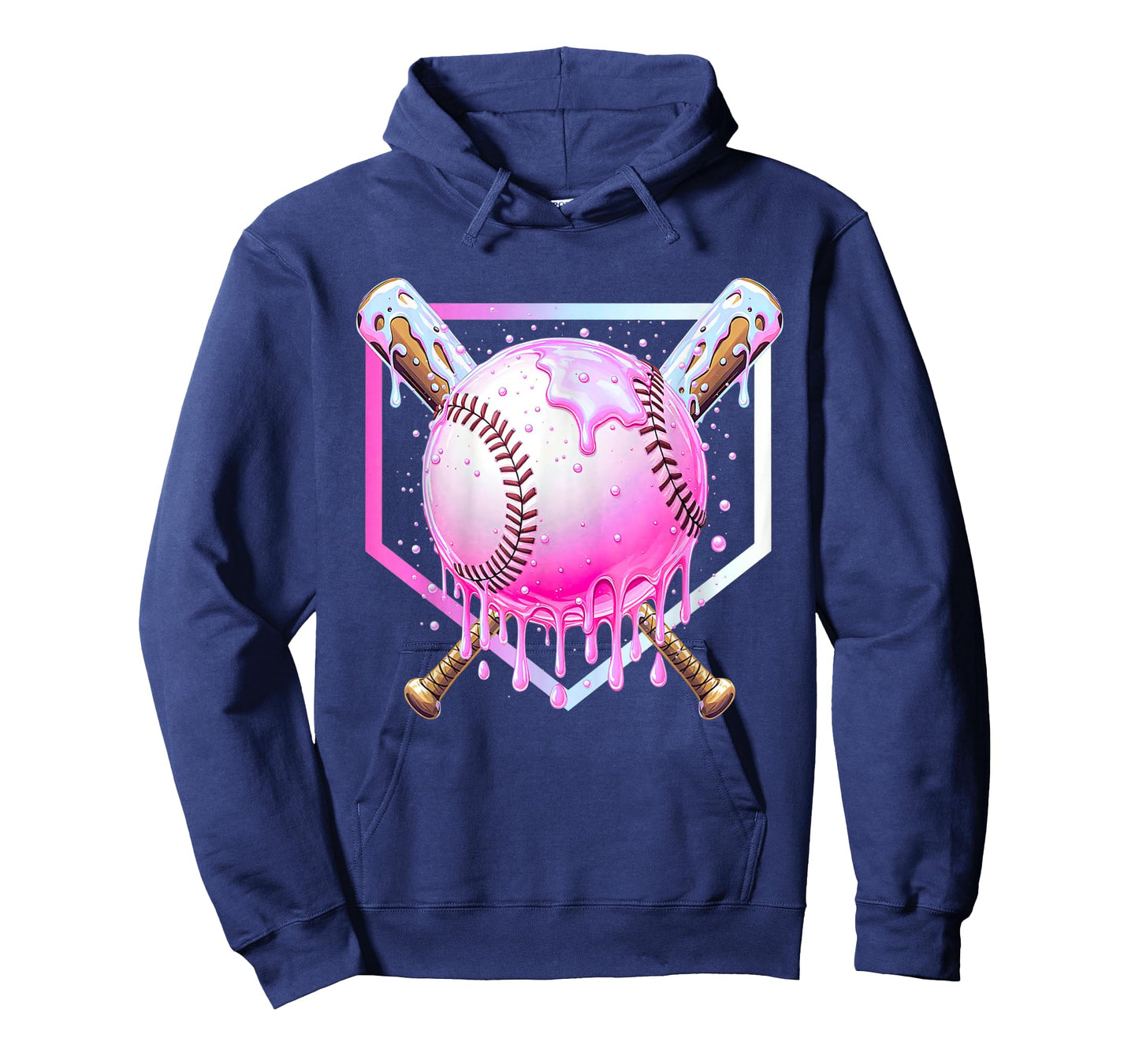 Baseball Drip For Boys Ice Cream Drip Youth Boys Baseball T-Shirt