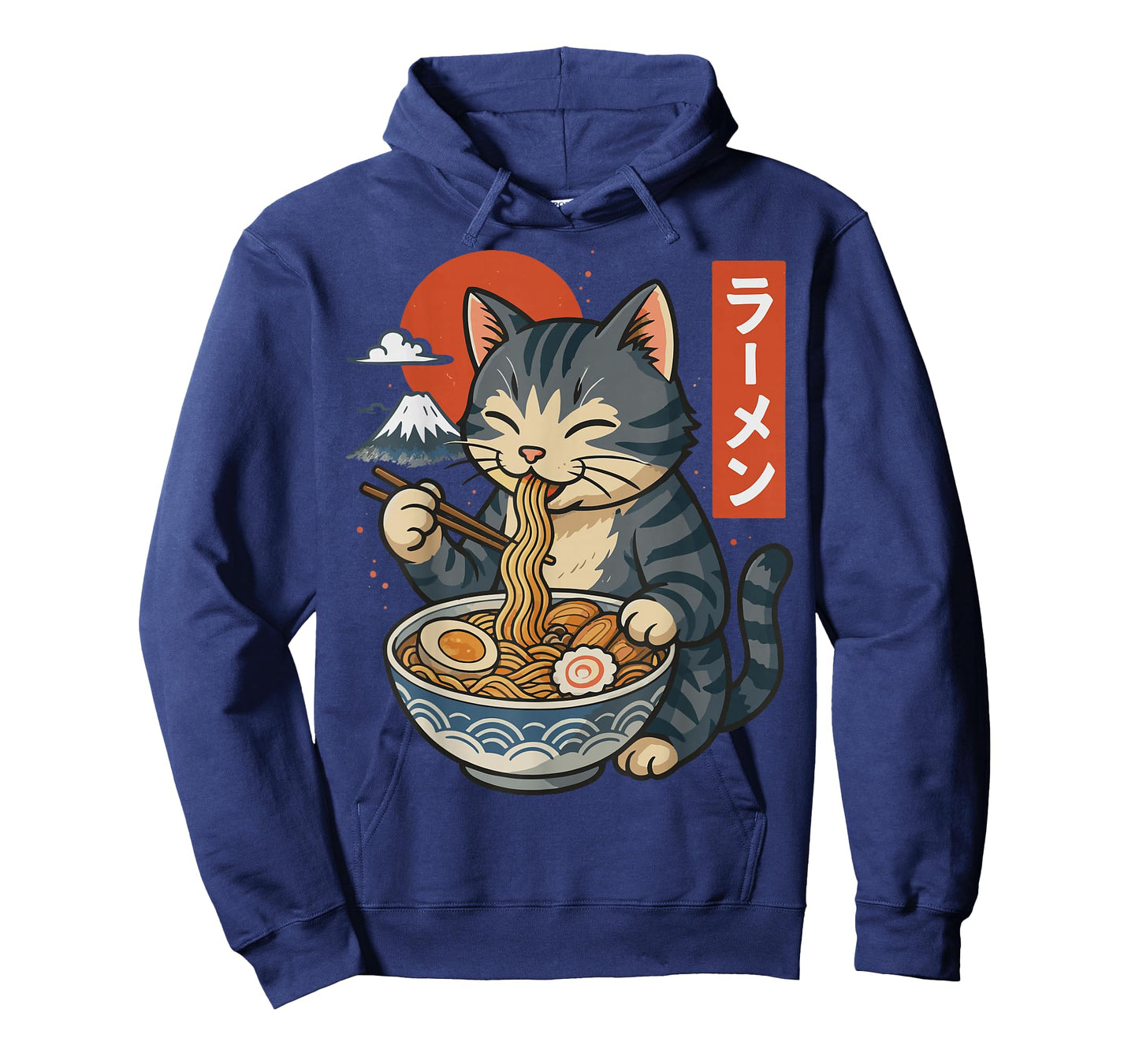 Anime Cat Eating Ramen Retro Kawaii Ramen Cat T-Shirt