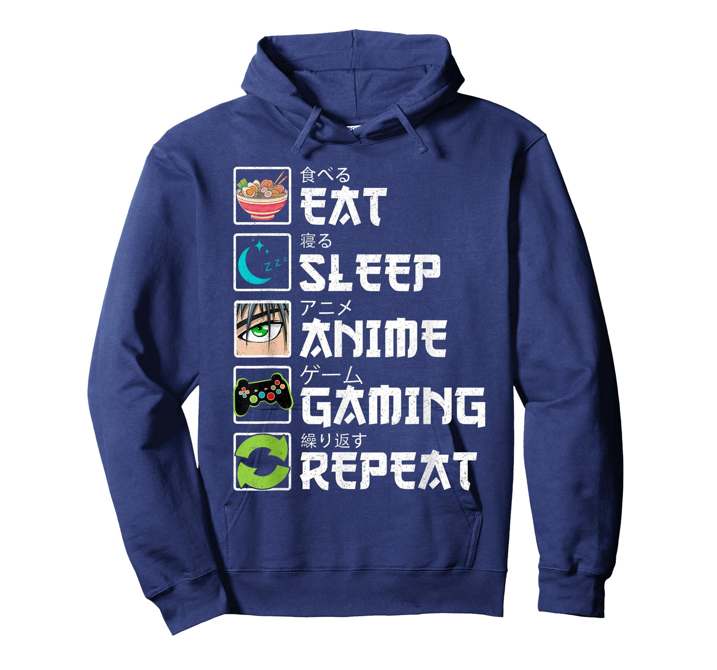 Eat Sleep Anime Gaming Repeat Gamer Men Teen Boy Gifts Anime T-Shirt