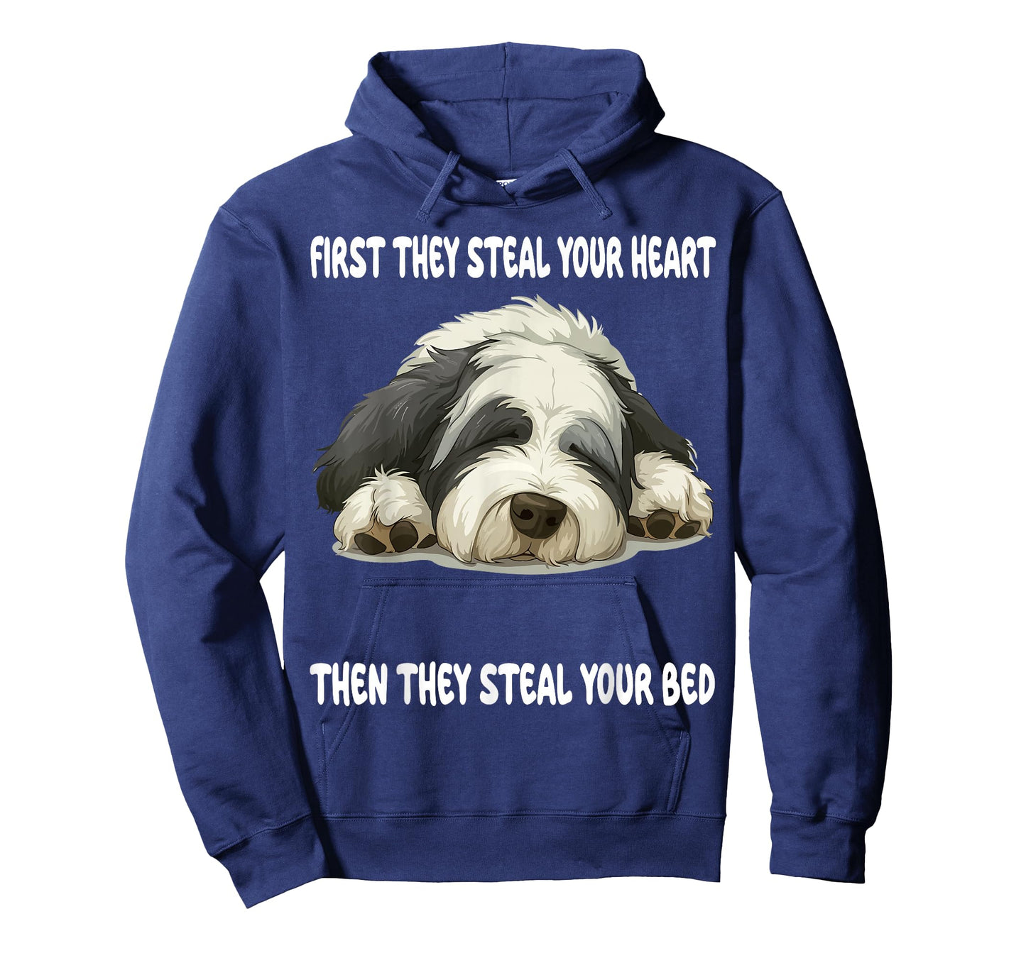 Old English Sheepdog Sleeping Pajamas Nightgown T-Shirt
