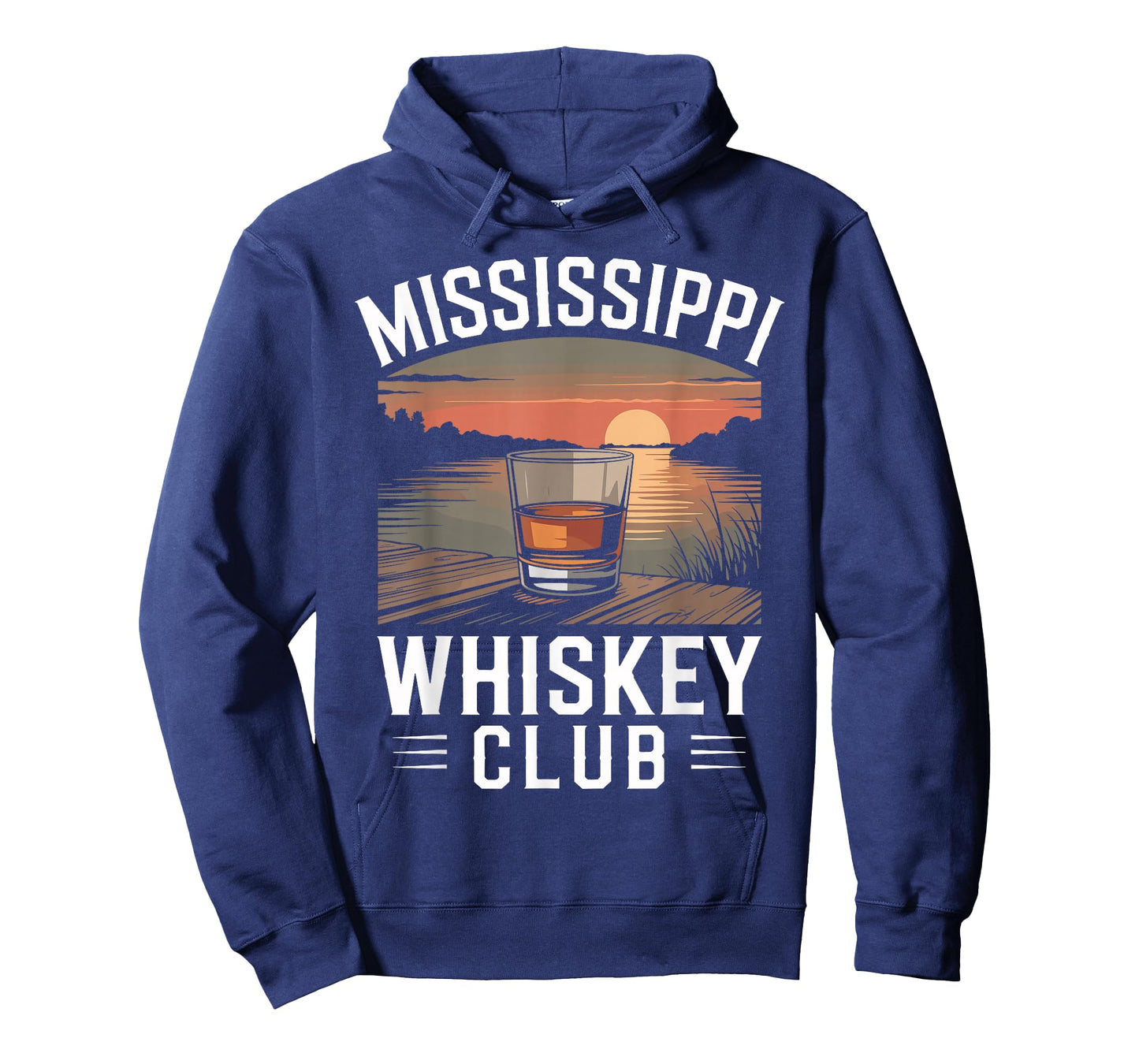 Mississippi Whiskey Club River Sunset Lovers Bourbon T-Shirt