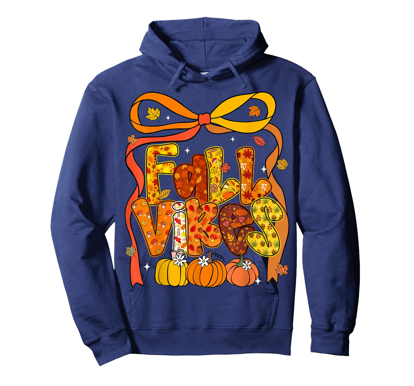 Coquette Bow Fall Vibes Pumpkin Thanksgiving Autumn Women T-Shirt