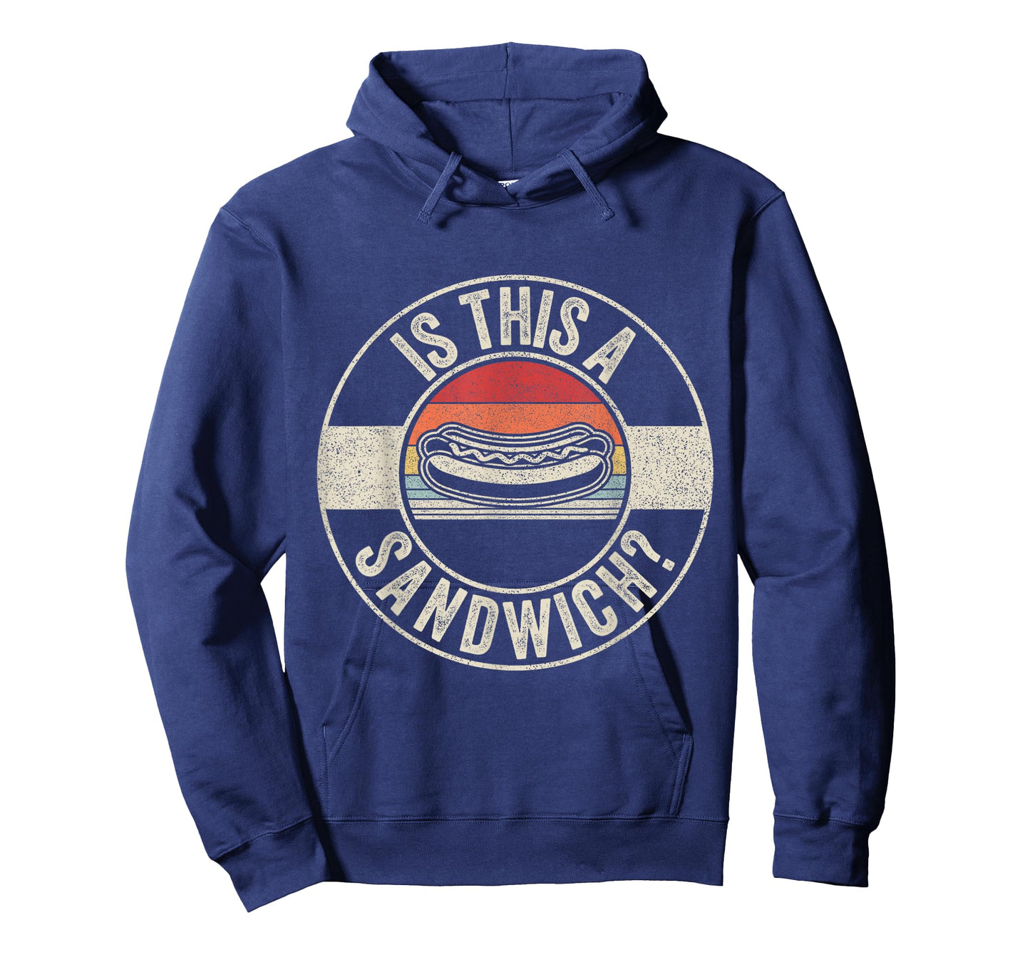 Retro Vintage Hot Dog Is This A Sandwich? T-Shirt for Men Women Girls Kids