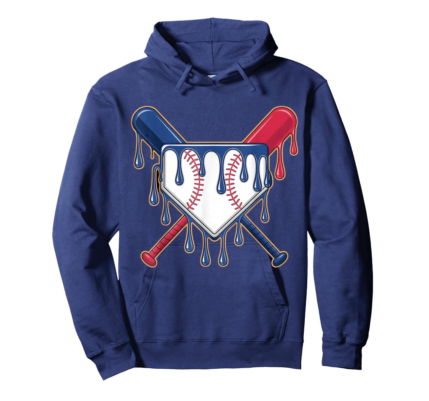 Baseball Ice Cream Drip Boy Youth Kids Driping Toddler Men T-Shirt