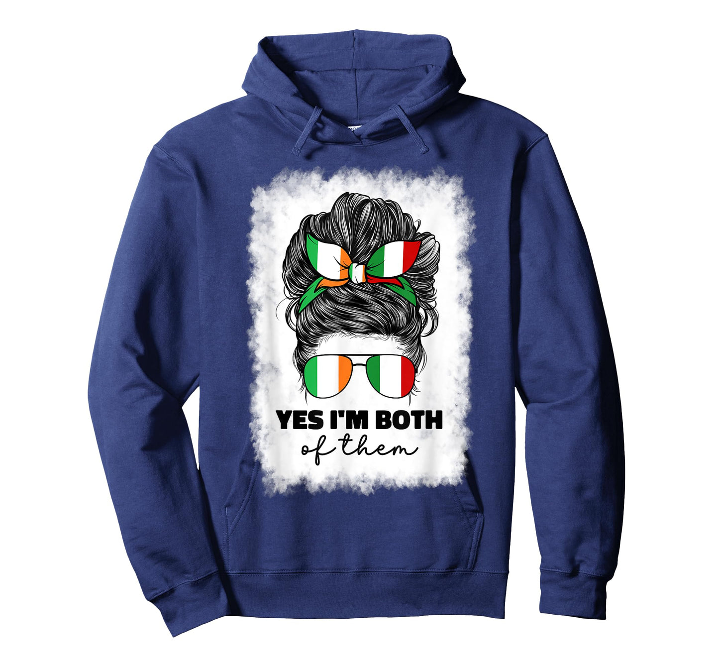 Half Italian And Irish Ireland Italy Flag Girl For Women Mix T-Shirt