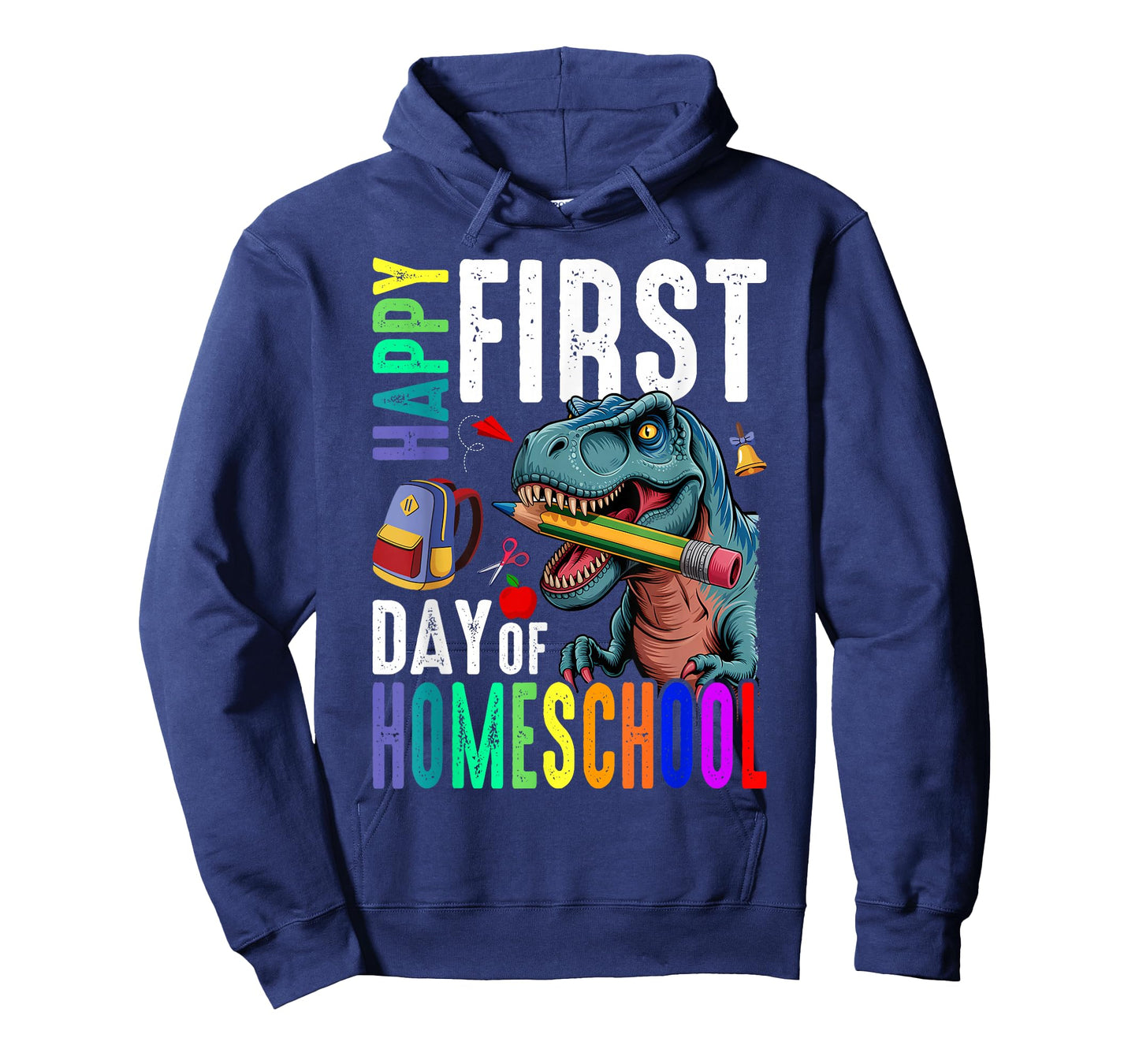 Happy First Day of Homeschool Dinosaur Back to School T-Shirt
