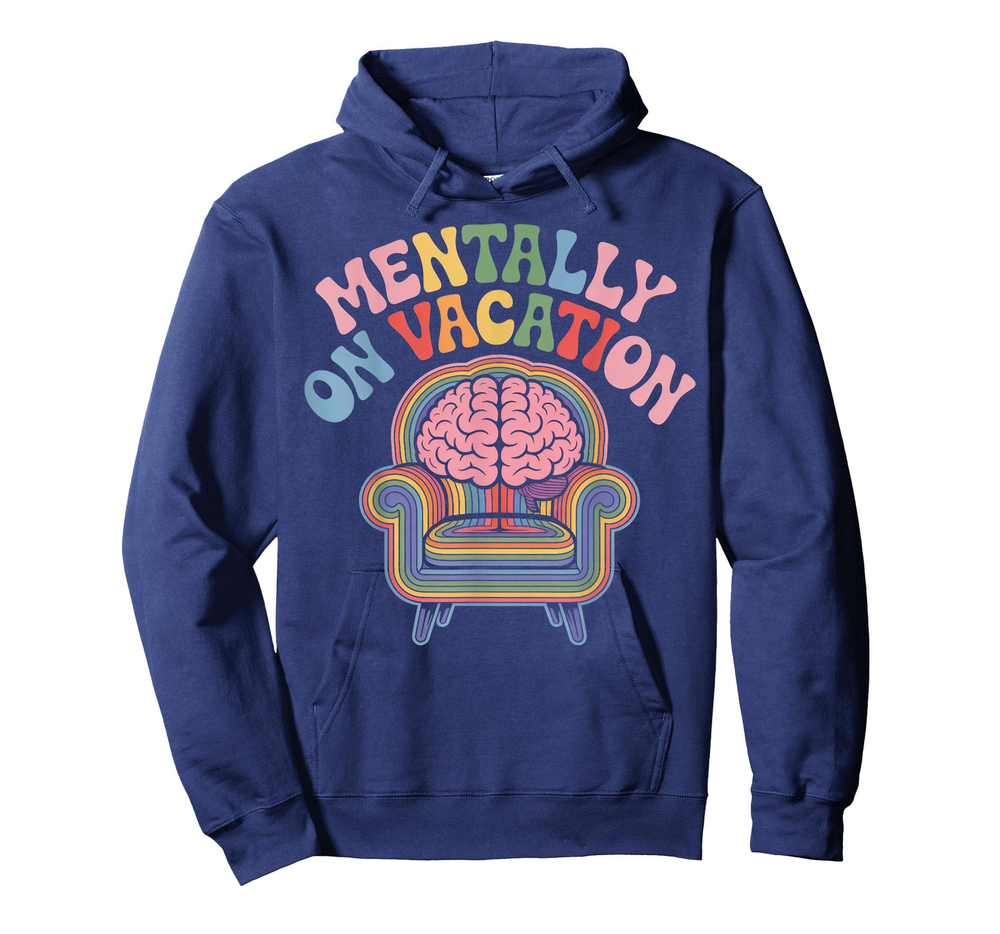 Mentally on Vacation Brain Lounge T-Shirt
