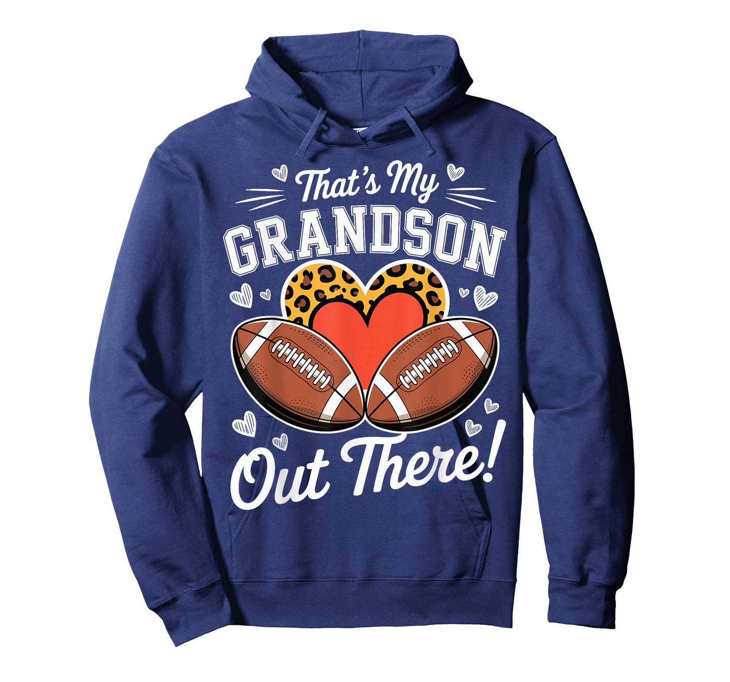 That's My Grandson Out There Funny Proud Football Grandma T-Shirt