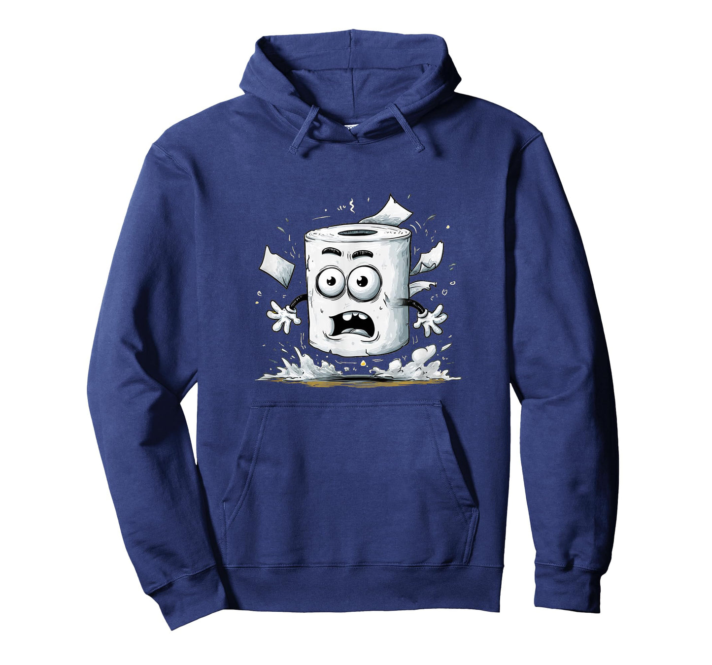 Funny Bathroom Chaos with This Toilet Paper Look T-Shirt