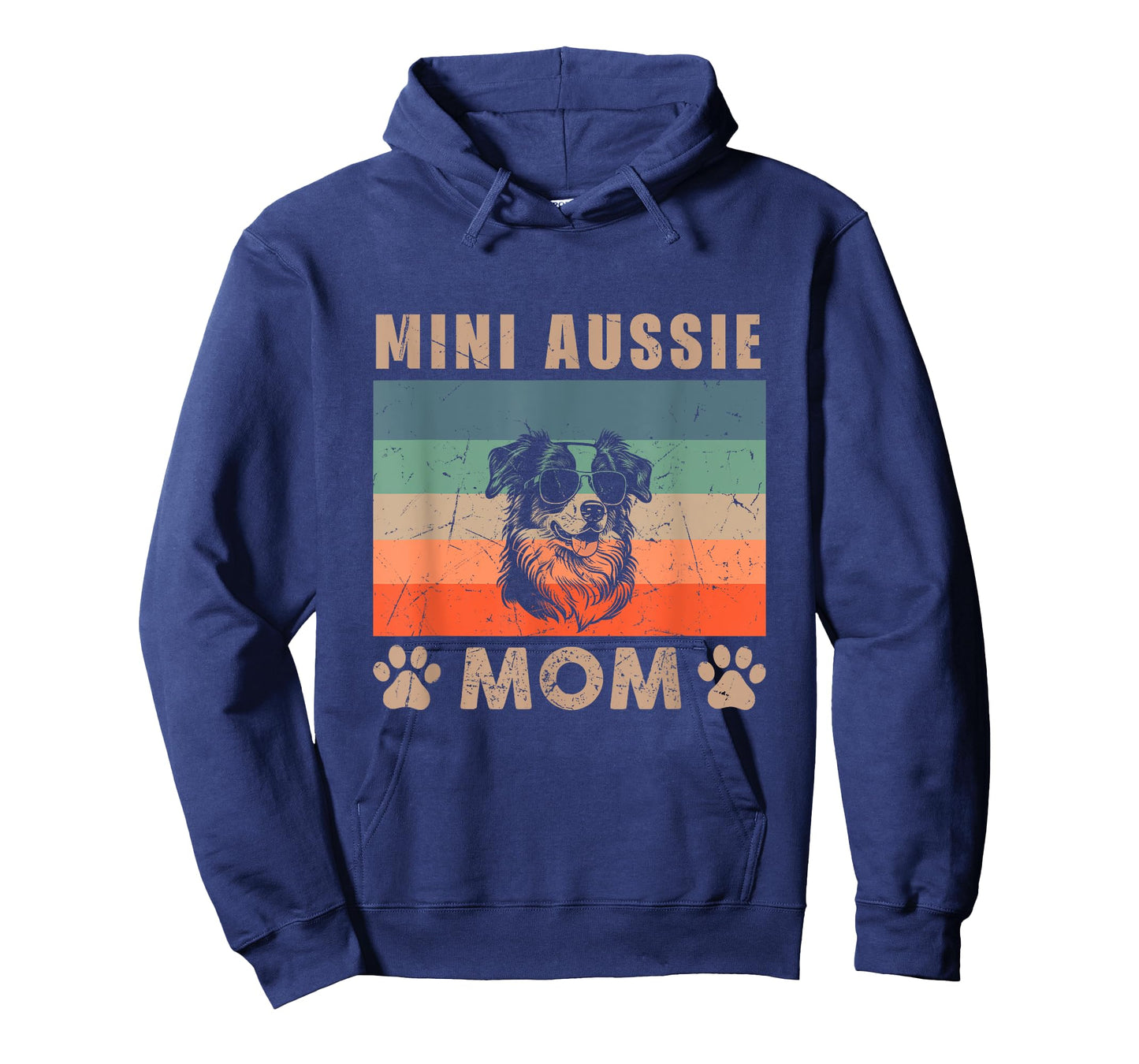 Vintage Mini Aussie Mom Gifts Funny Dog Lover Mother's Day T-Shirt for Men Women Kids