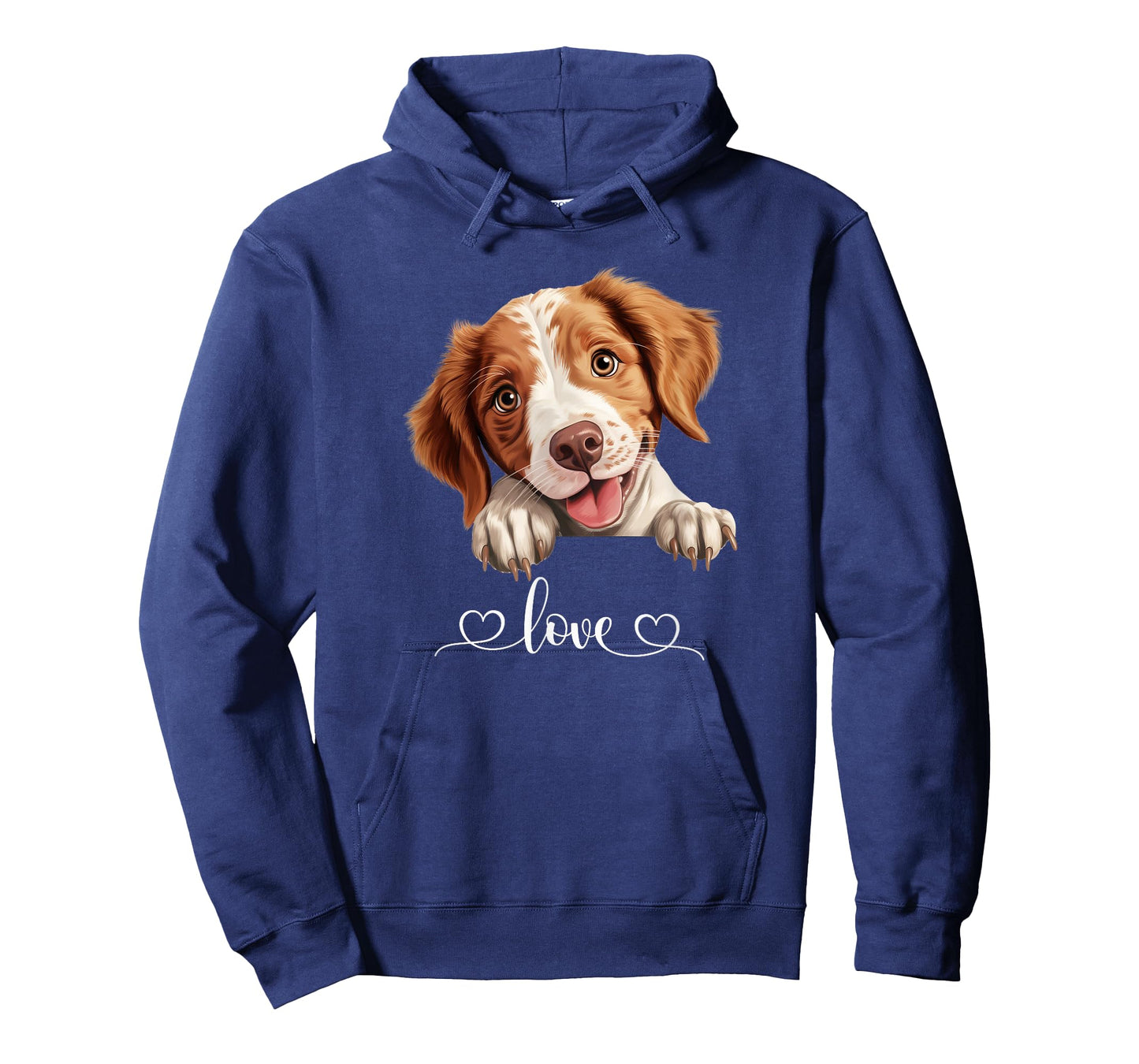 Cute Dog Graphic Love Puppy Brittany Dog T-Shirt for Men Women