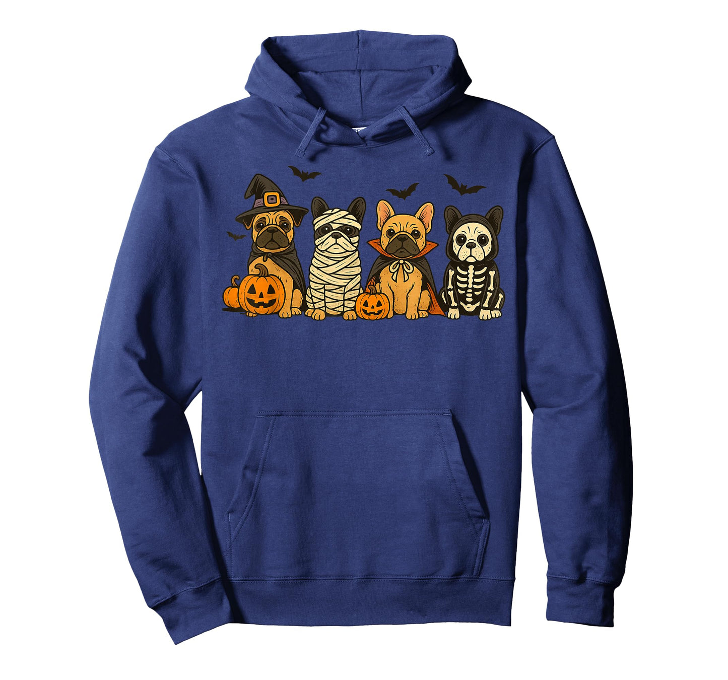 Halloween French Bulldog Dogs Witch Mummy Skeleton T-Shirt
