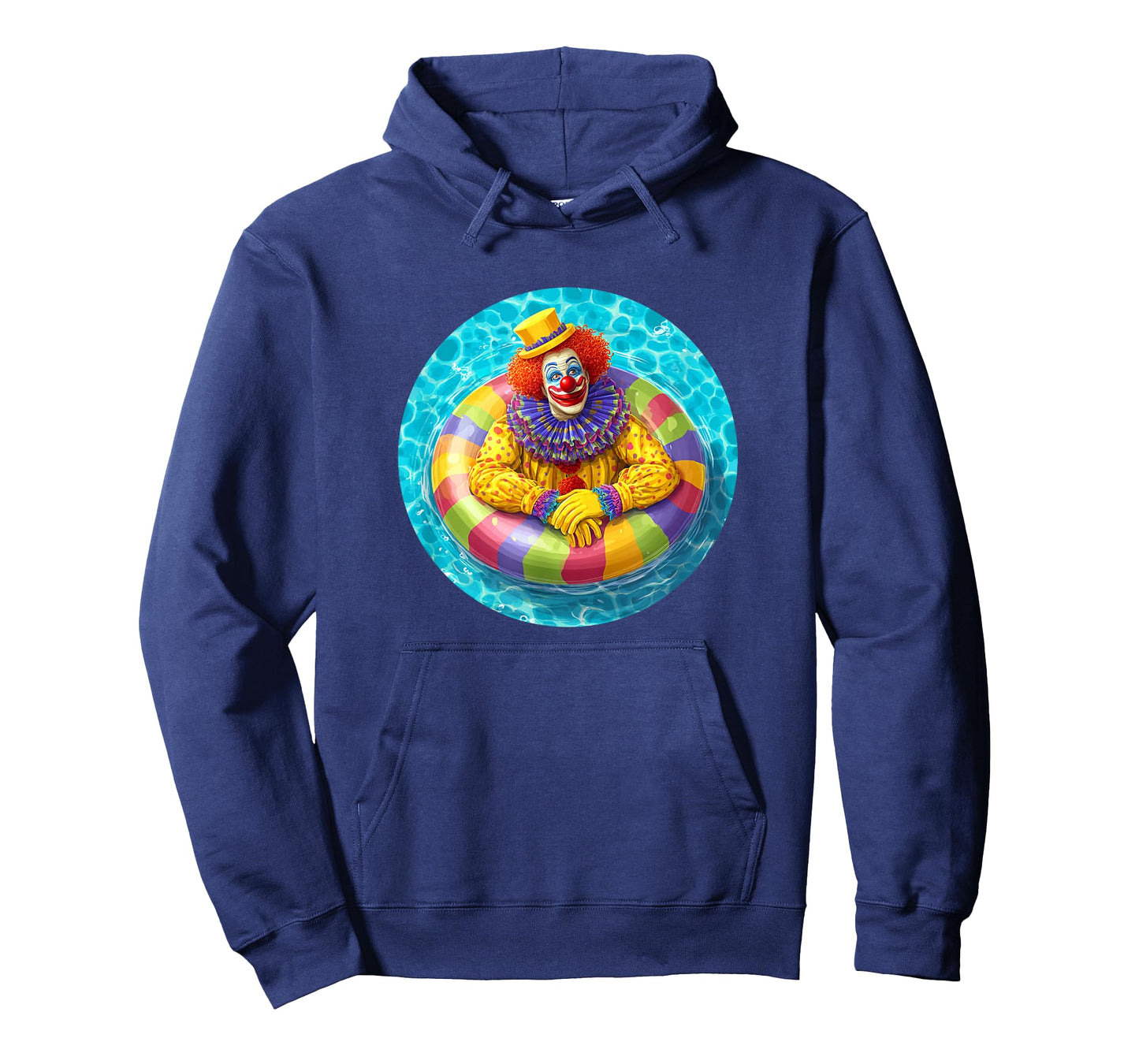 Funny Vacation Clown with Pool Ring for Holiday Lovers T-Shirt