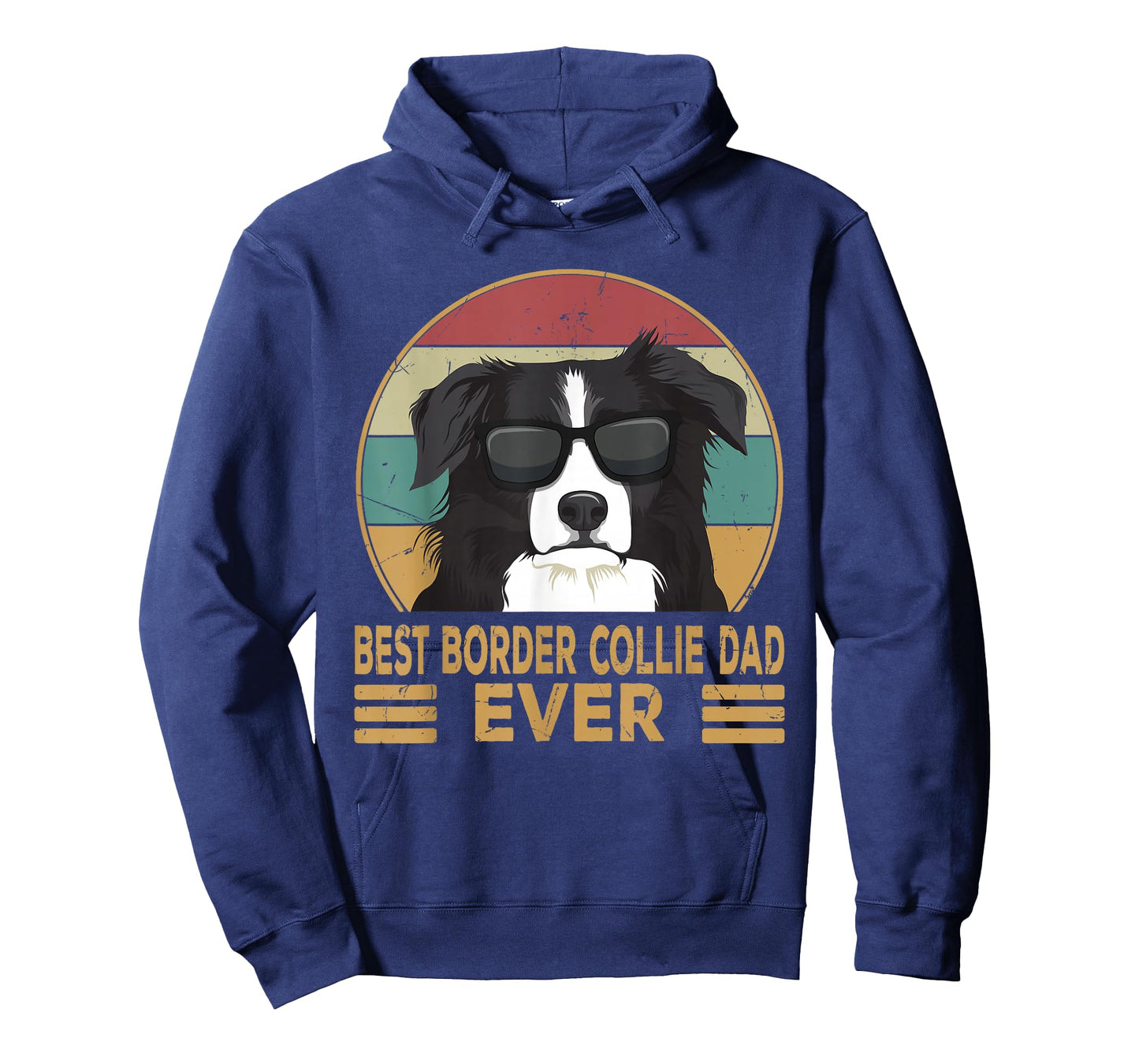 Best Border Collie Dad Ever Funny Dog Gift for Men and Boys T-Shirt Small