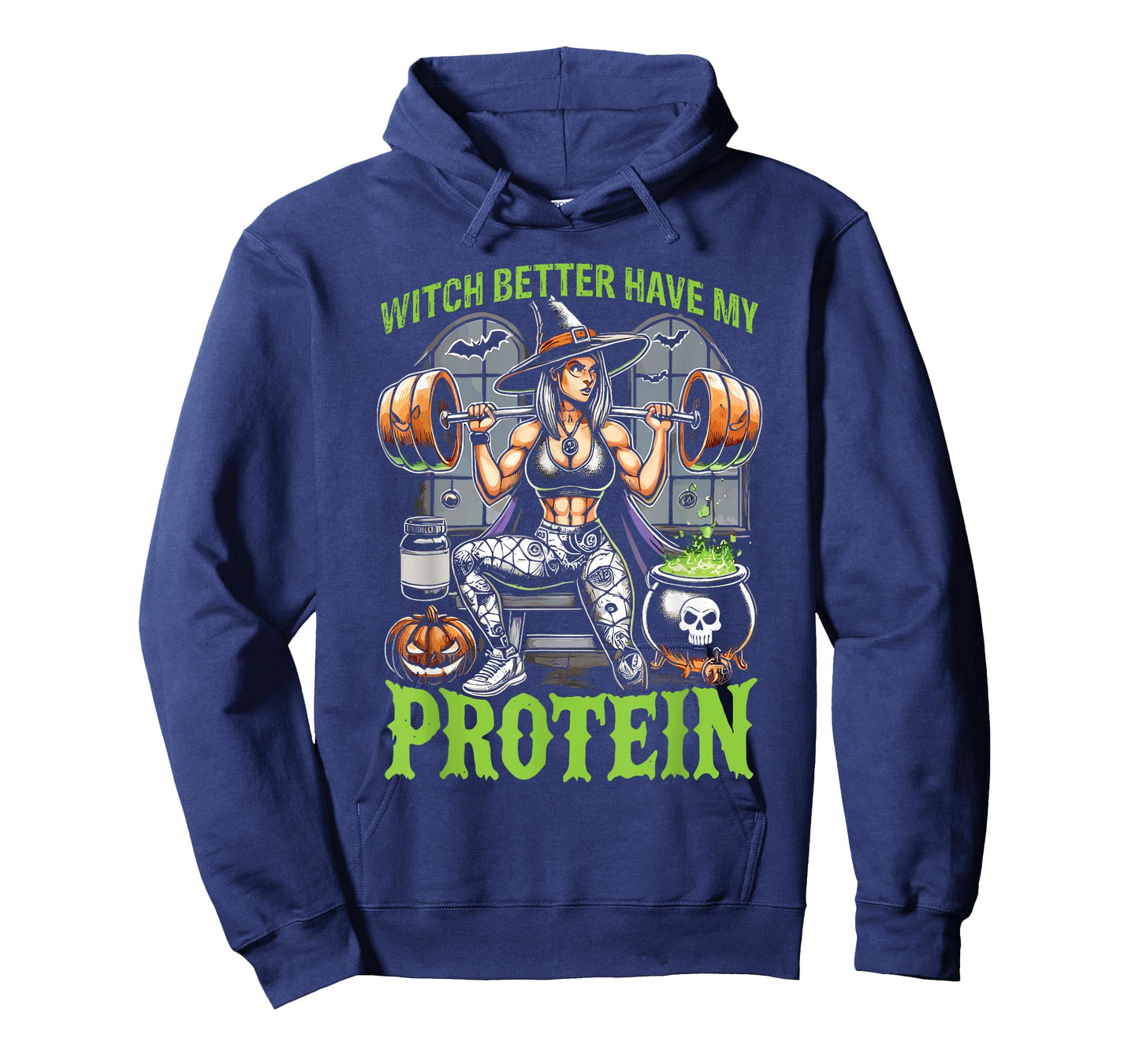 Ghost Gym Halloween Workout Witch Better Have My Protein T-Shirt