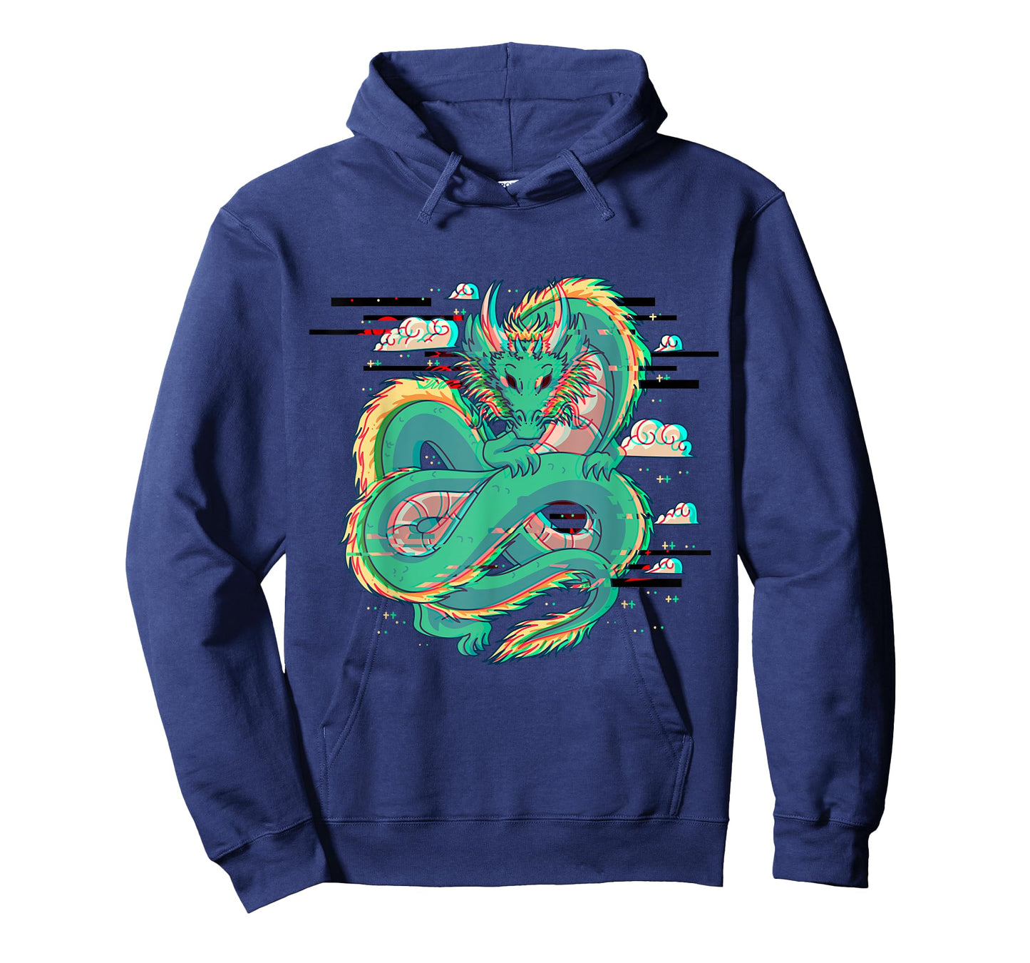 Grunge Dragon Glitch Dragon Aesthetic Style Japan Vaporwave T-Shirt
