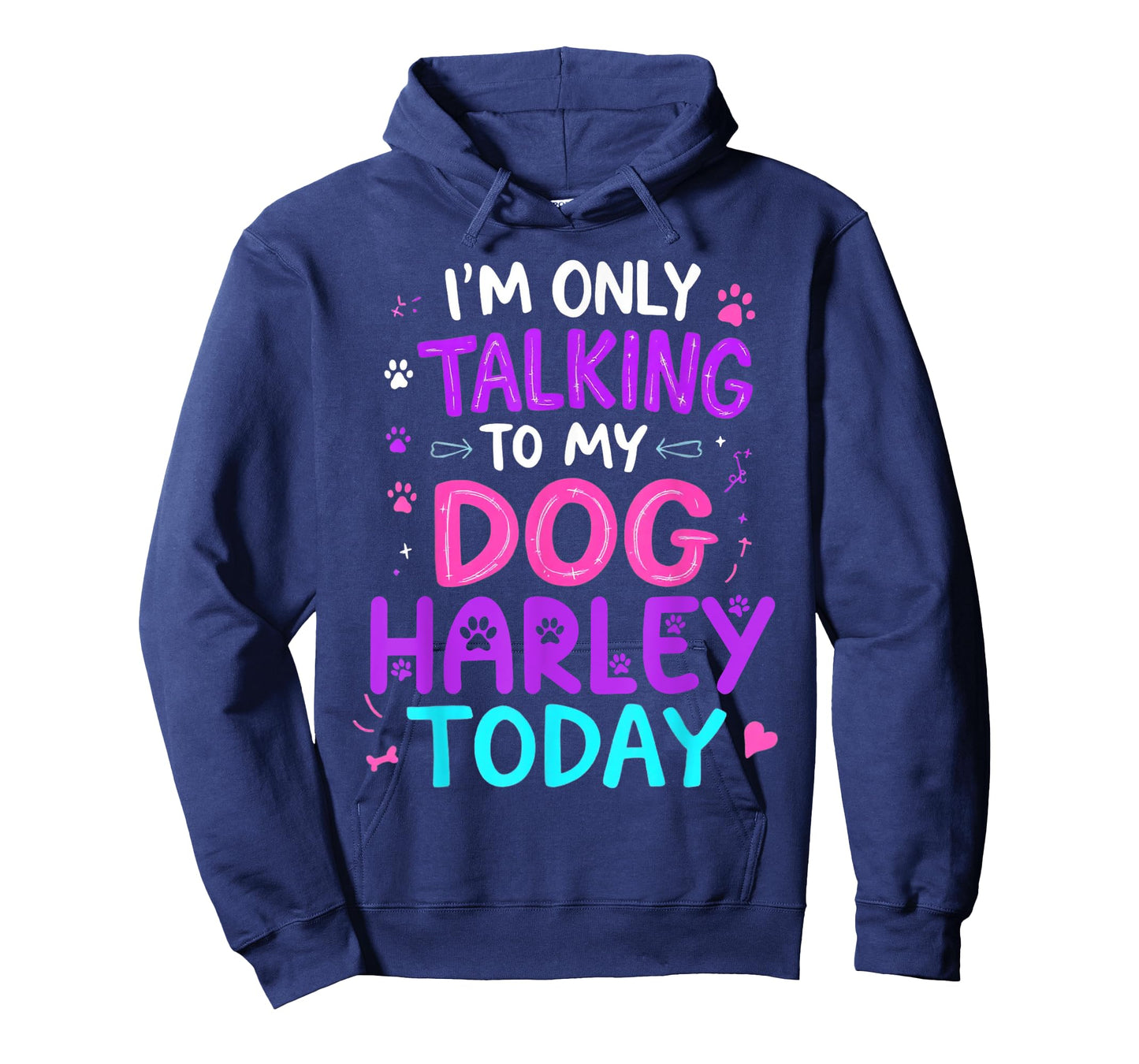 Dog Name Harley Only Talking To My Dog Harley Name T-Shirt for Men Women Kids