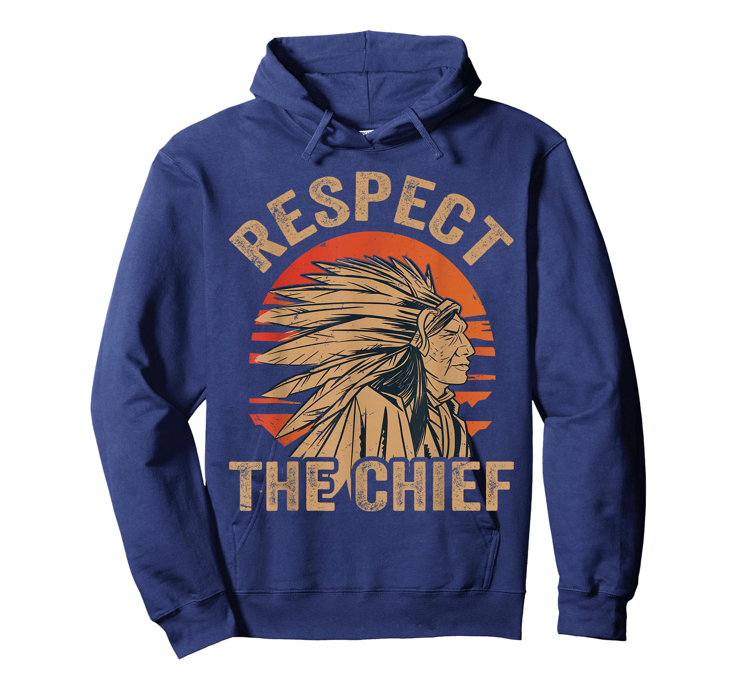 Respect The Chief - Native Tribe - Indian American - Vintage T-Shirt
