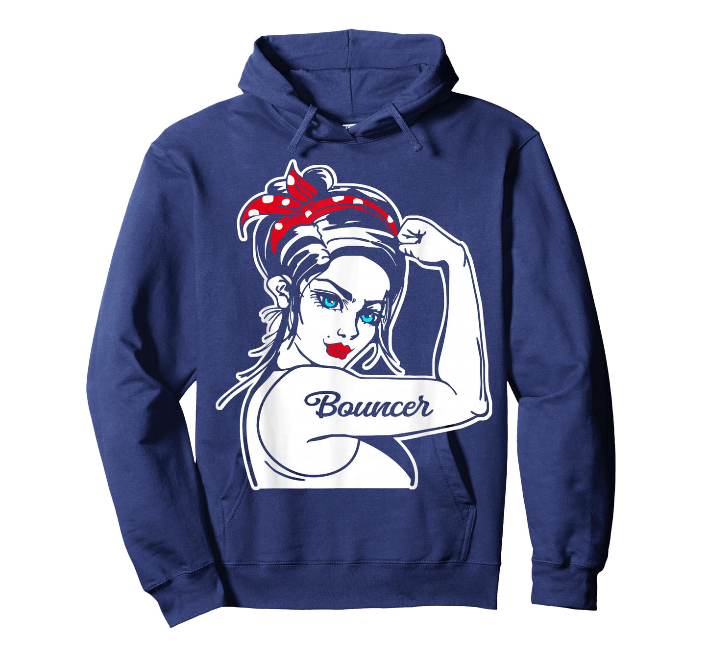 Female Bouncer Rosie The Riveter Pin Up Girl Bouncer T-Shirt