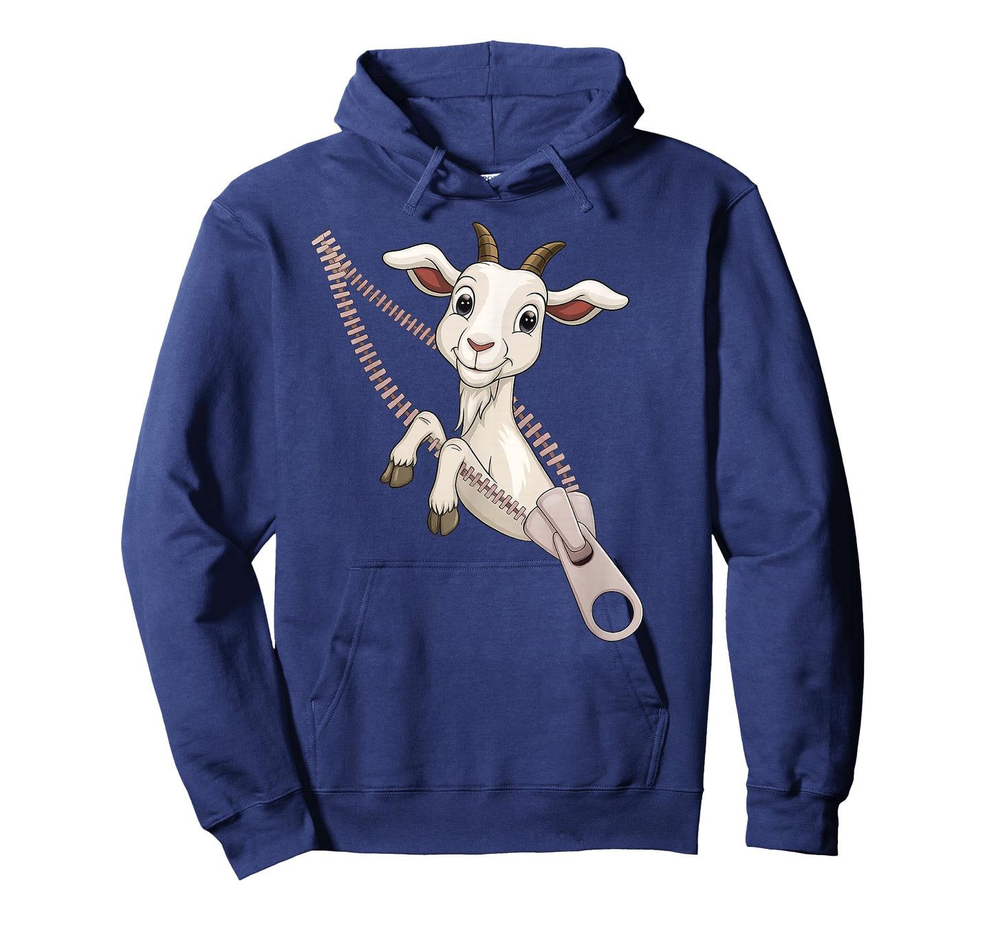 Funny Goat Zipper T-Shirt