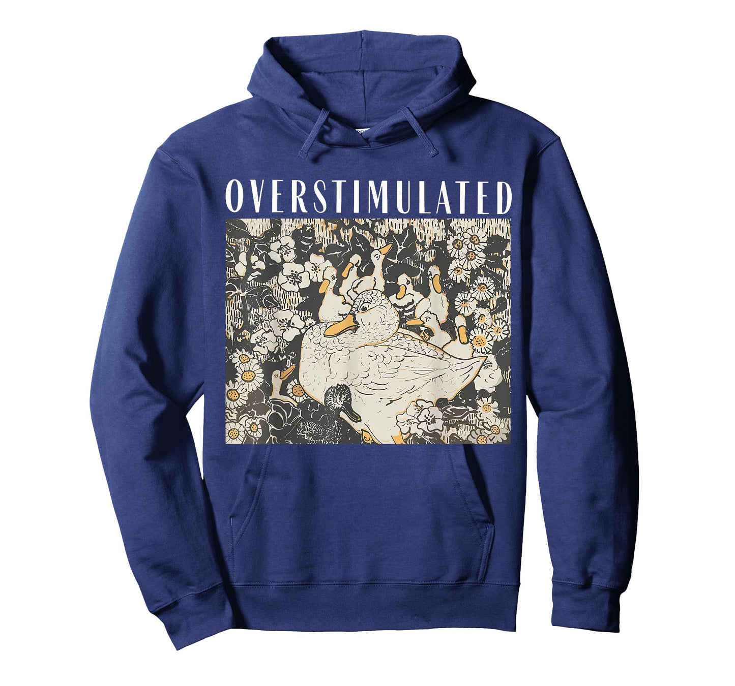 Overstimulated Mama Duck Farm Animal Homeschool Mom Life T-Shirt
