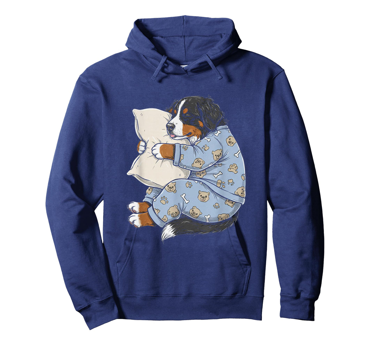 Funny Sleepy Bernese Mountain Dog Pajama Men Women Kids T-Shirt