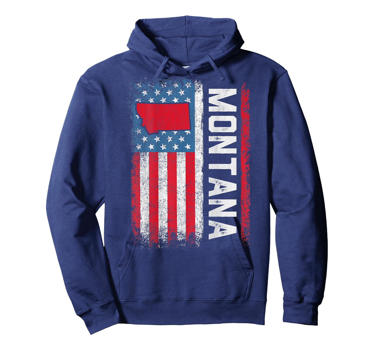 Vintage Montana State USA Flag Shirt Montana (On Back) T-Shirt