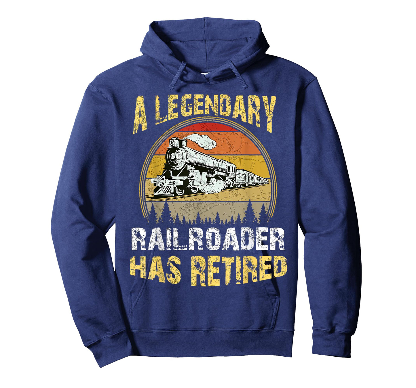 A Legendary Railroader Has Retired Retirement Party Retro T-Shirt