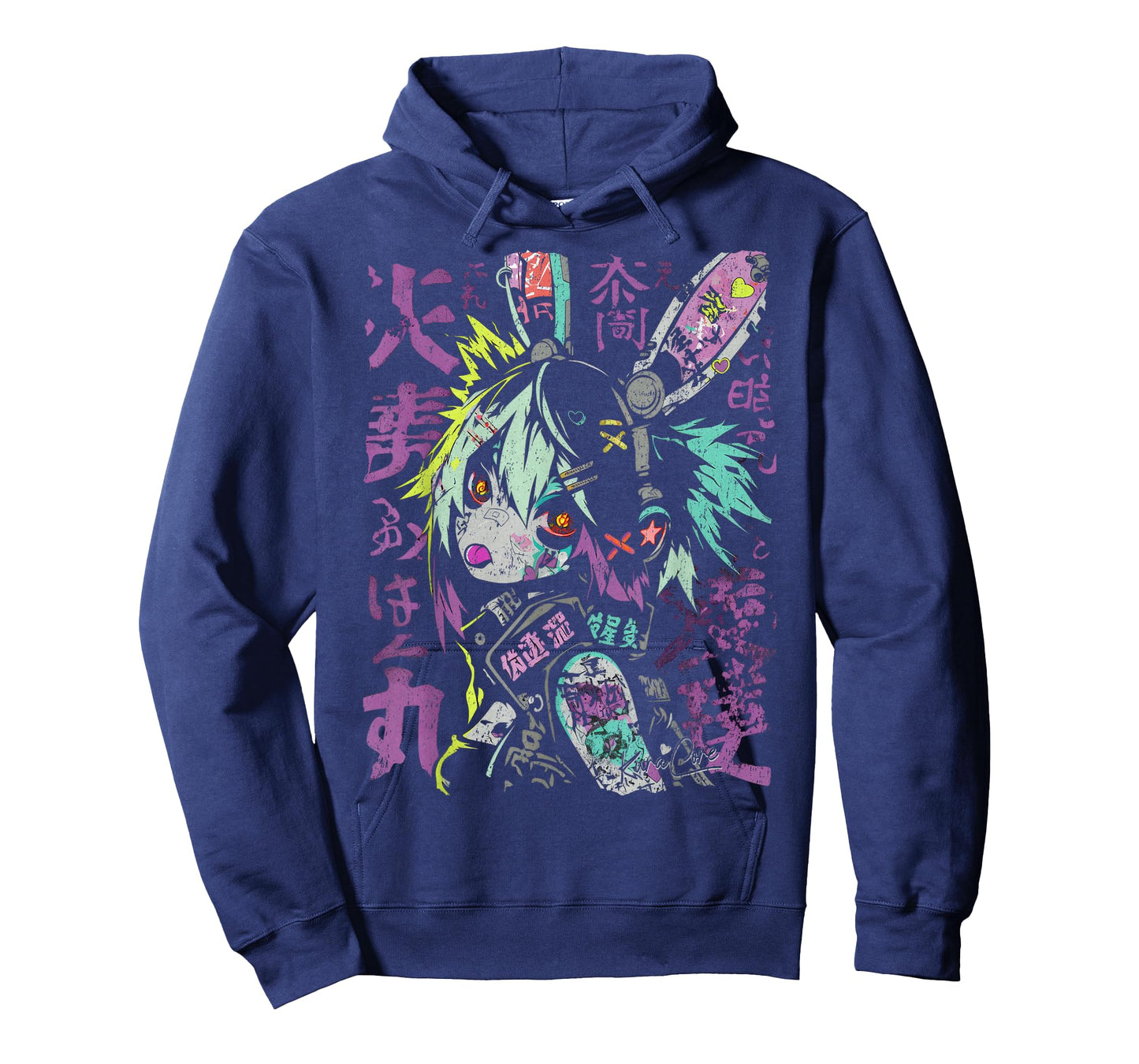 Japanese Streetwear Cyberpunk Y2K Techwear Retro Manga Anime T-Shirt