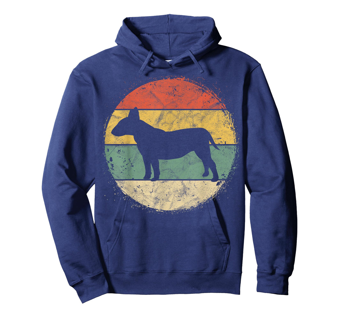 Circular Retro Bull Terrier Owner Bully Parents Dog Mom T-Shirt