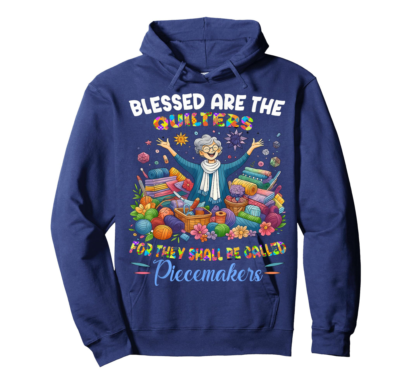 Blessed are The Quilters Grandma Quilt Gift for Sewing Lover T-Shirt