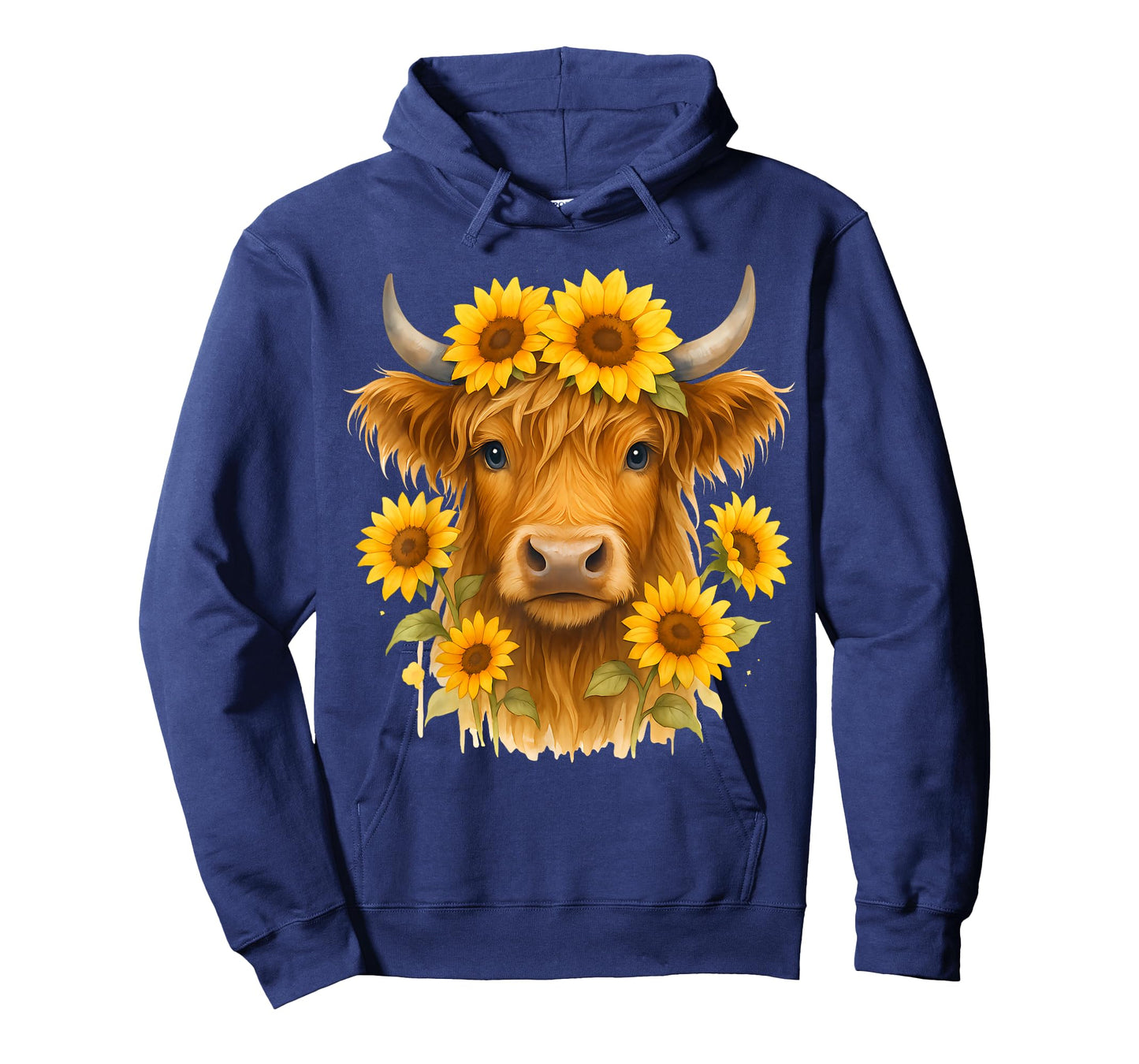 Scottish Highland Cow Sunflowers Heifer Country Farmer Girl T-Shirt